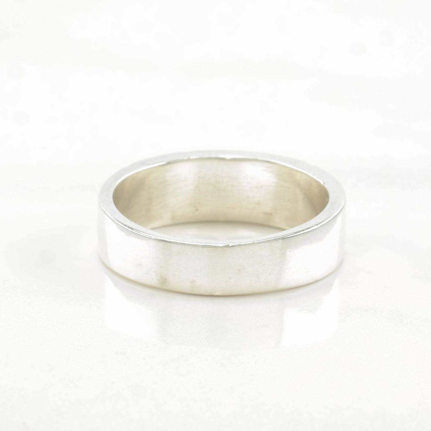 Vintage Southwest Silver Ring Turquoise Inlay Sterling Size 5 3/4