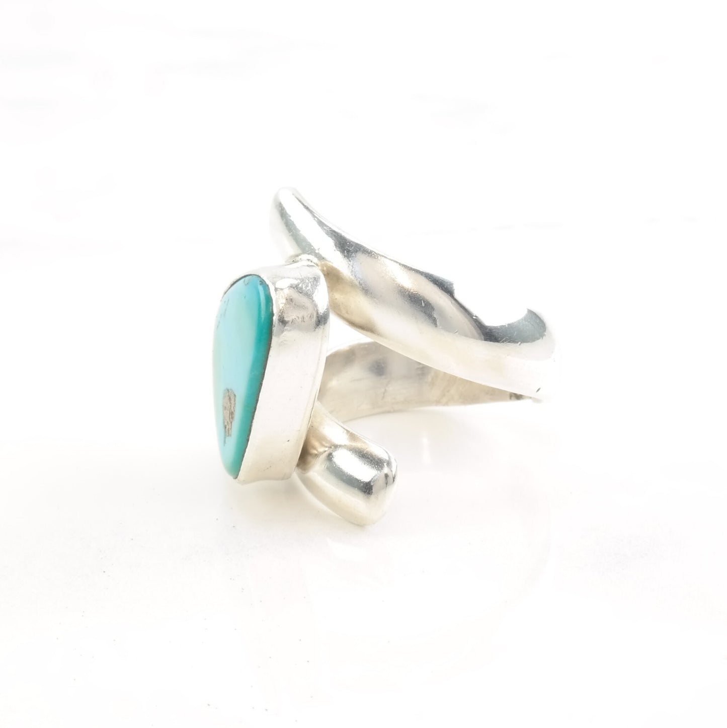 Vintage Southwest Silver Ring Turquoise Size 5