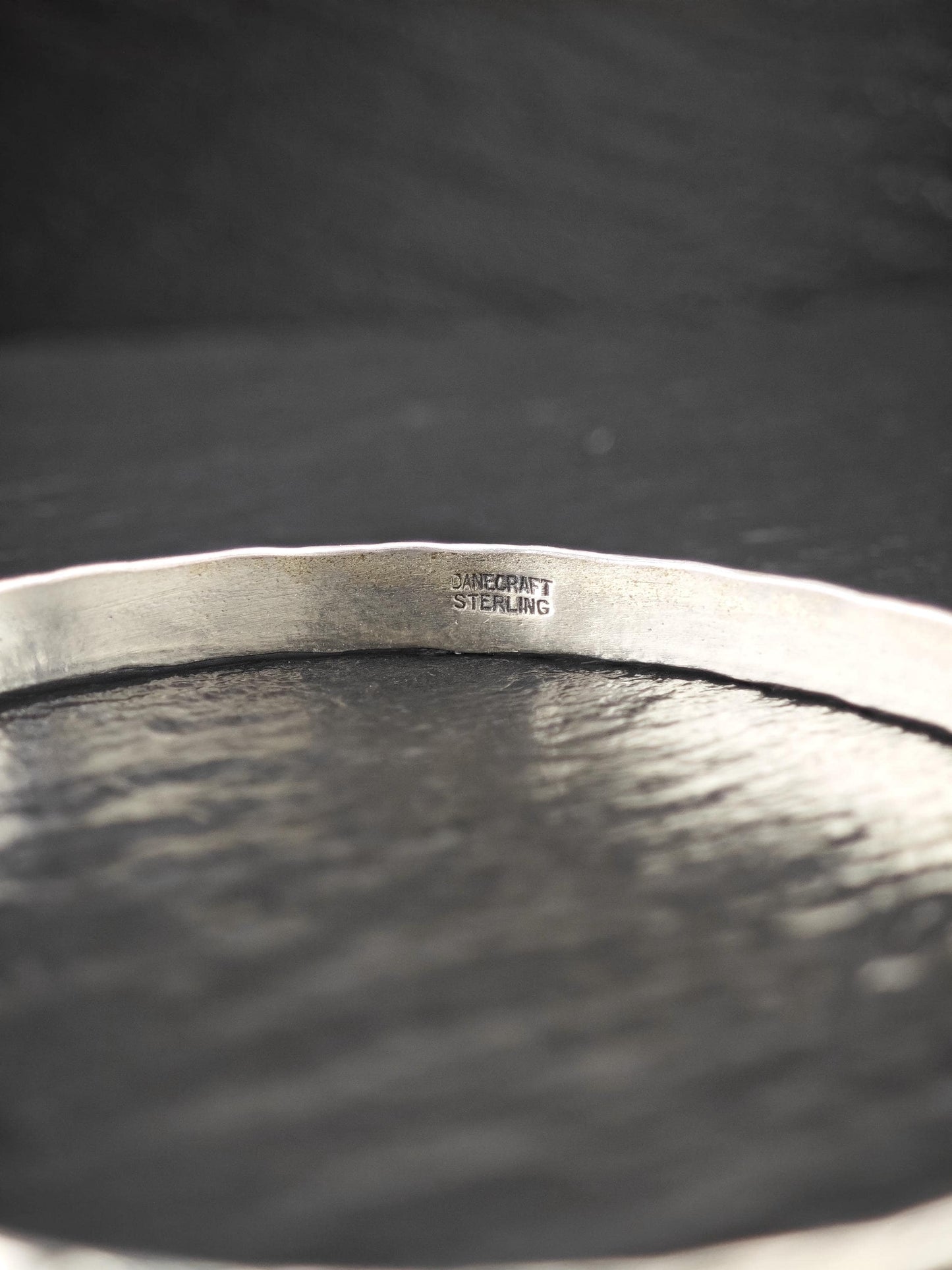 Choice of Stackable Repousse Bangle Bracelet Sterling Silver