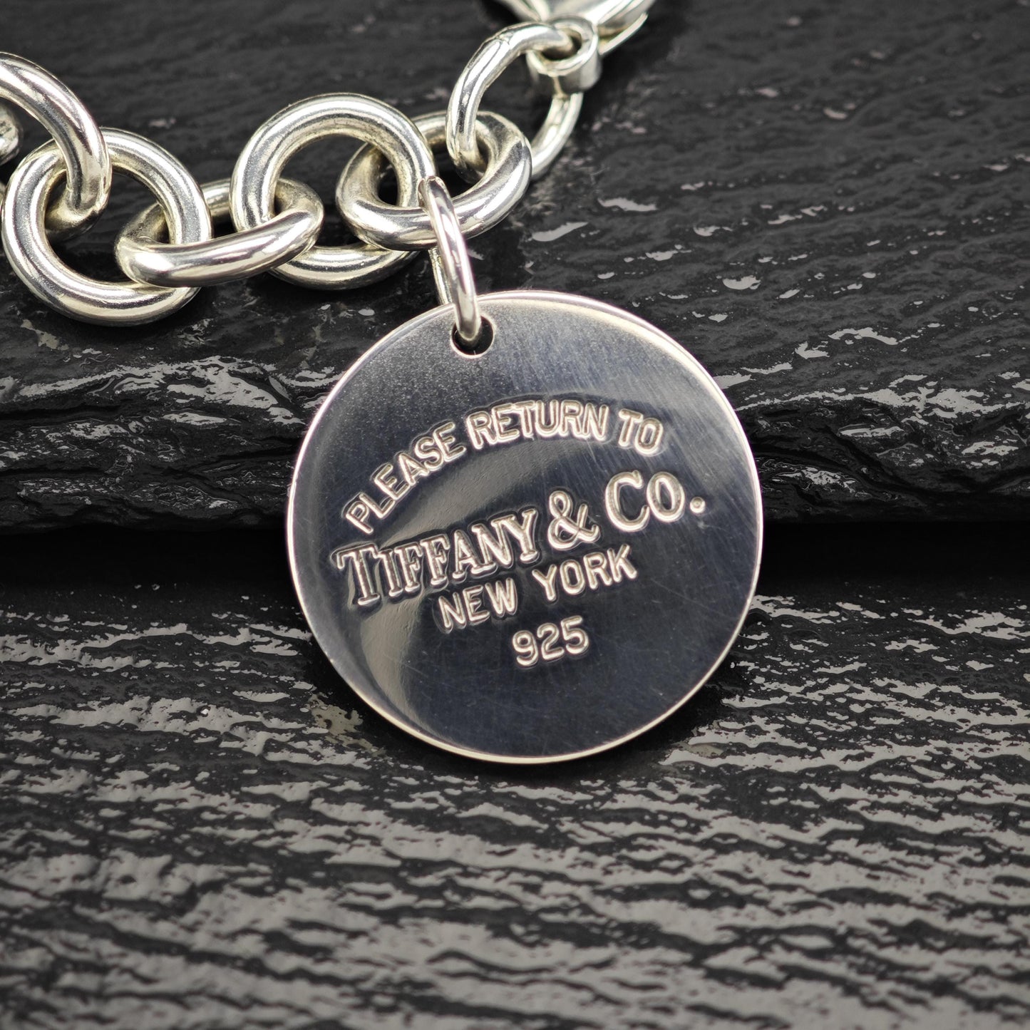 Choice of Tiffany Curb Link Tag Bracelets, Sterling Silver