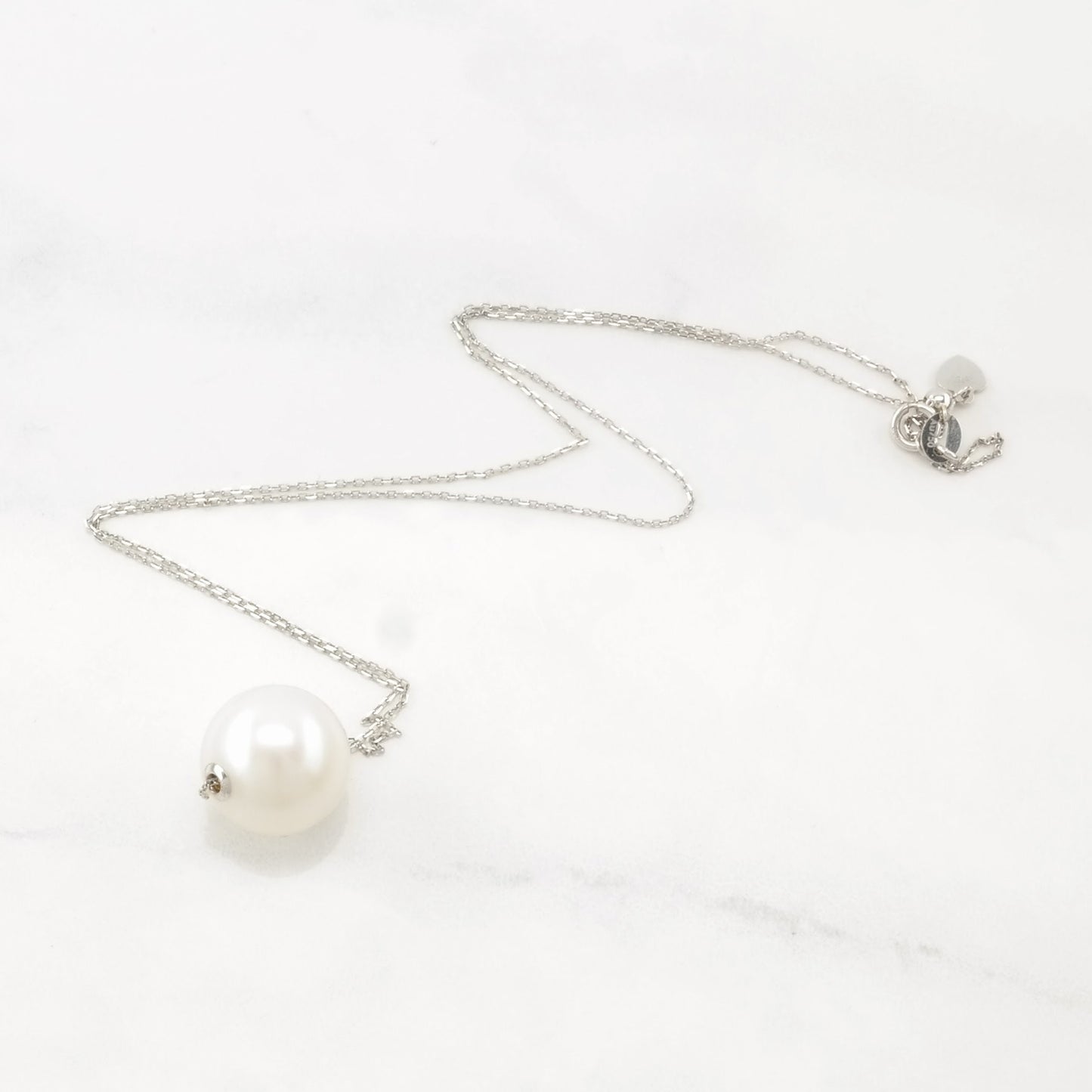 18k White Gold 14mm White South Sea Pearl Necklace