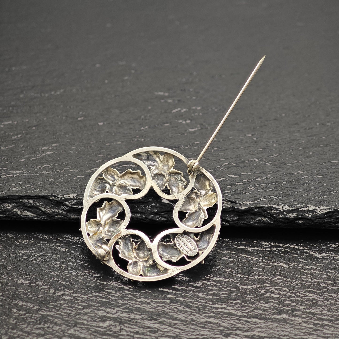 Danecraft Floral, Acorns Sterling Silver Brooch