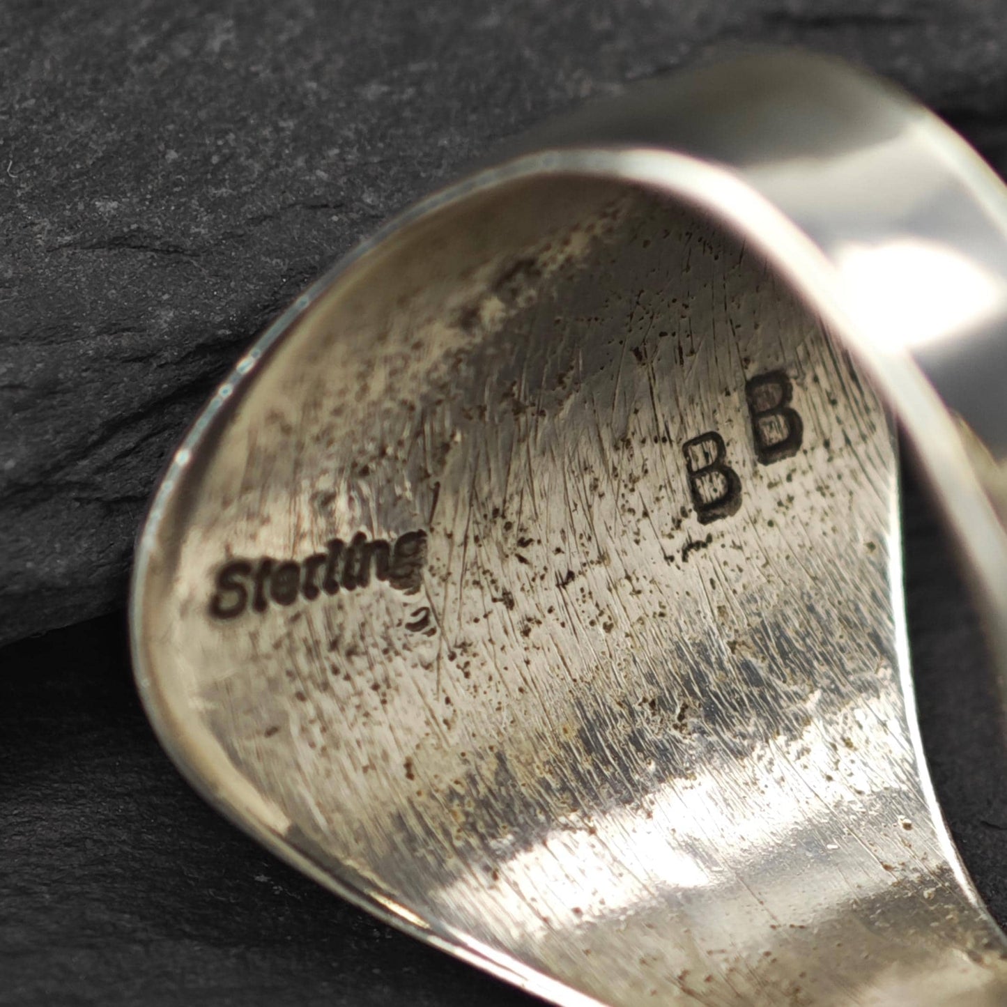 Navajo, Eagle Inlay Ring Sterling Silver