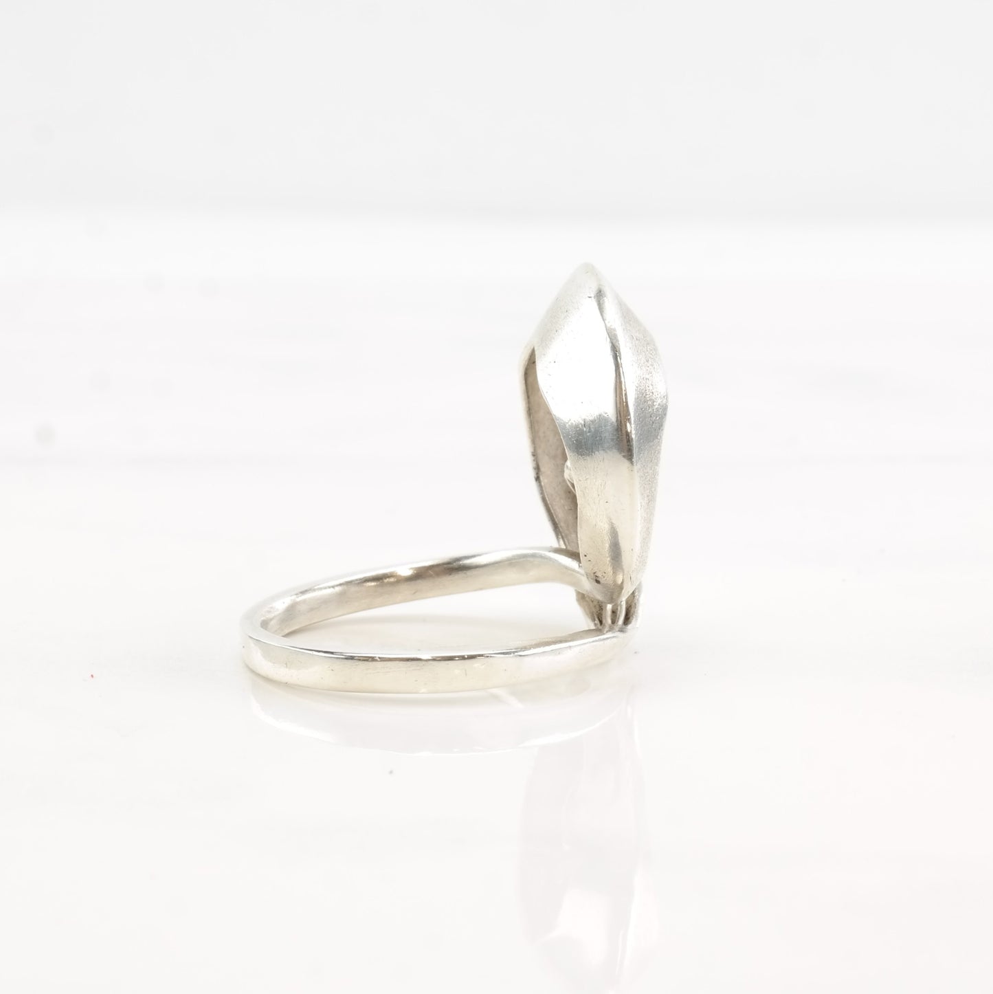 Vintage Abstract Silver Ring Abstract Sterling Size 7 1/4