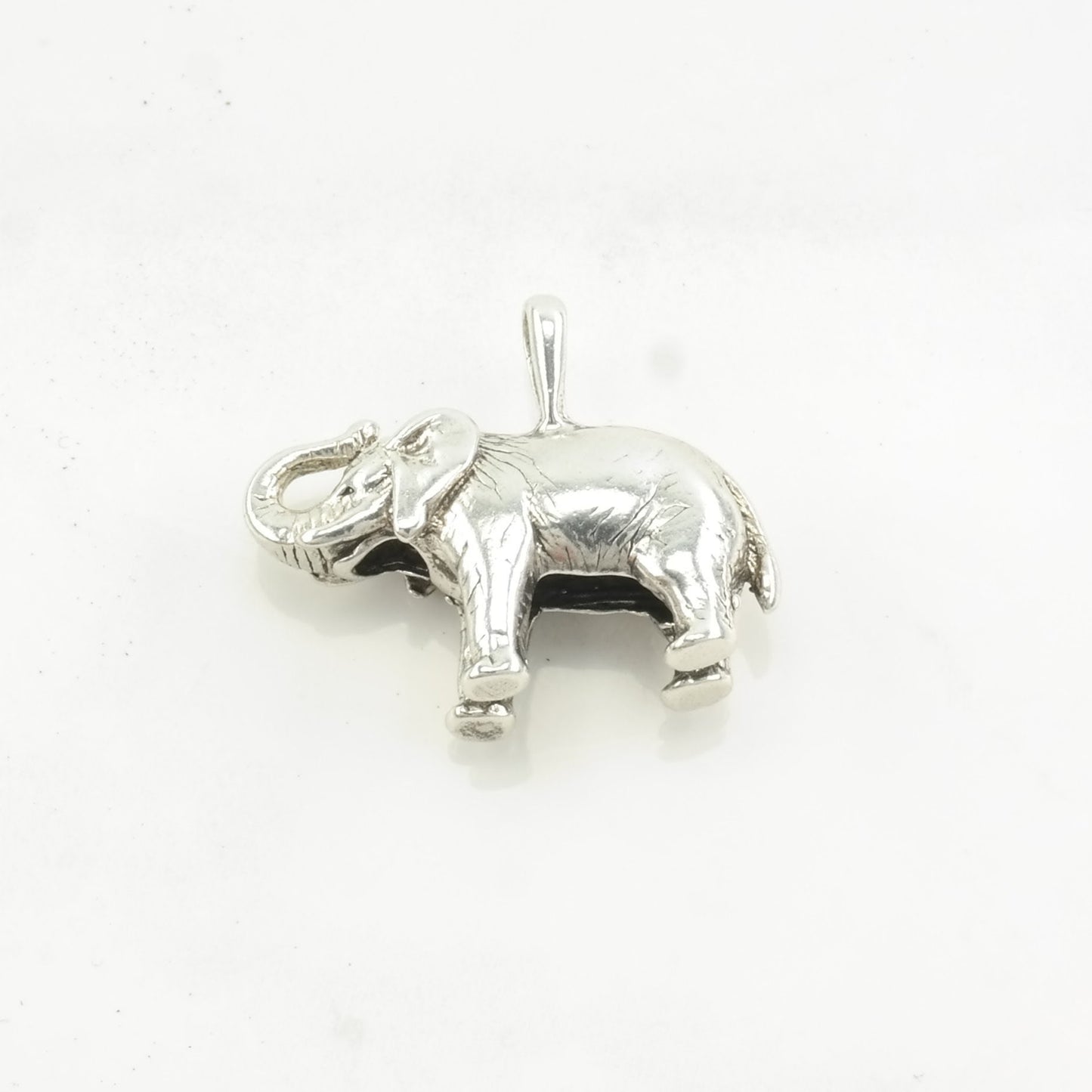 Vintage Elephant Sterling Silver Pendant