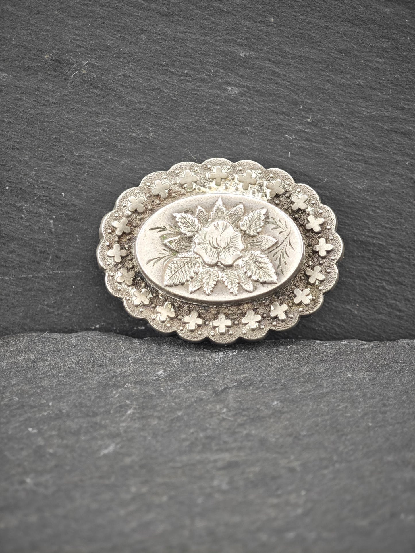 Vintage Victorian, English Brooch Sterling Silver