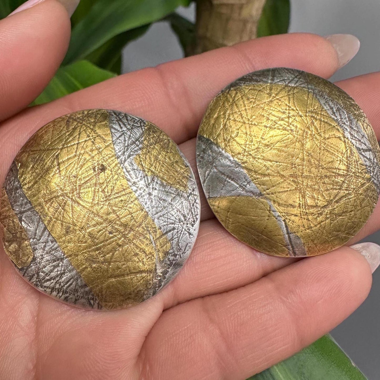 Vintage Studio Sterling Silver Clip On Earrings