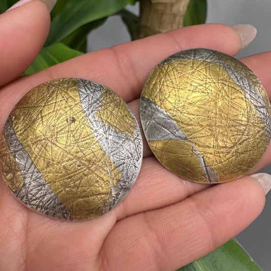 Vintage Studio Sterling Silver Clip On Earrings