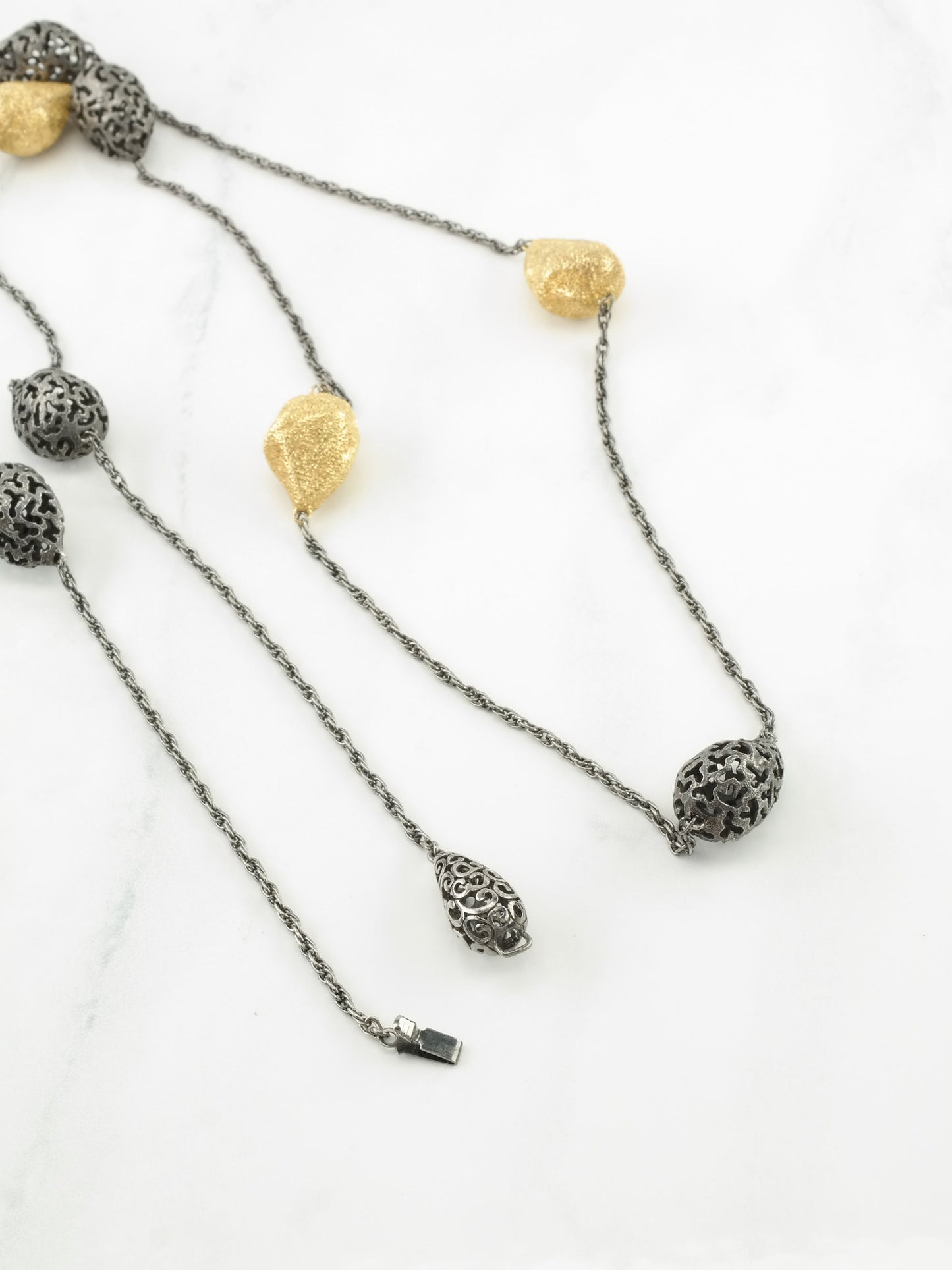 Retired Alex Soldier Necklace Sterling Silver Gold Plated