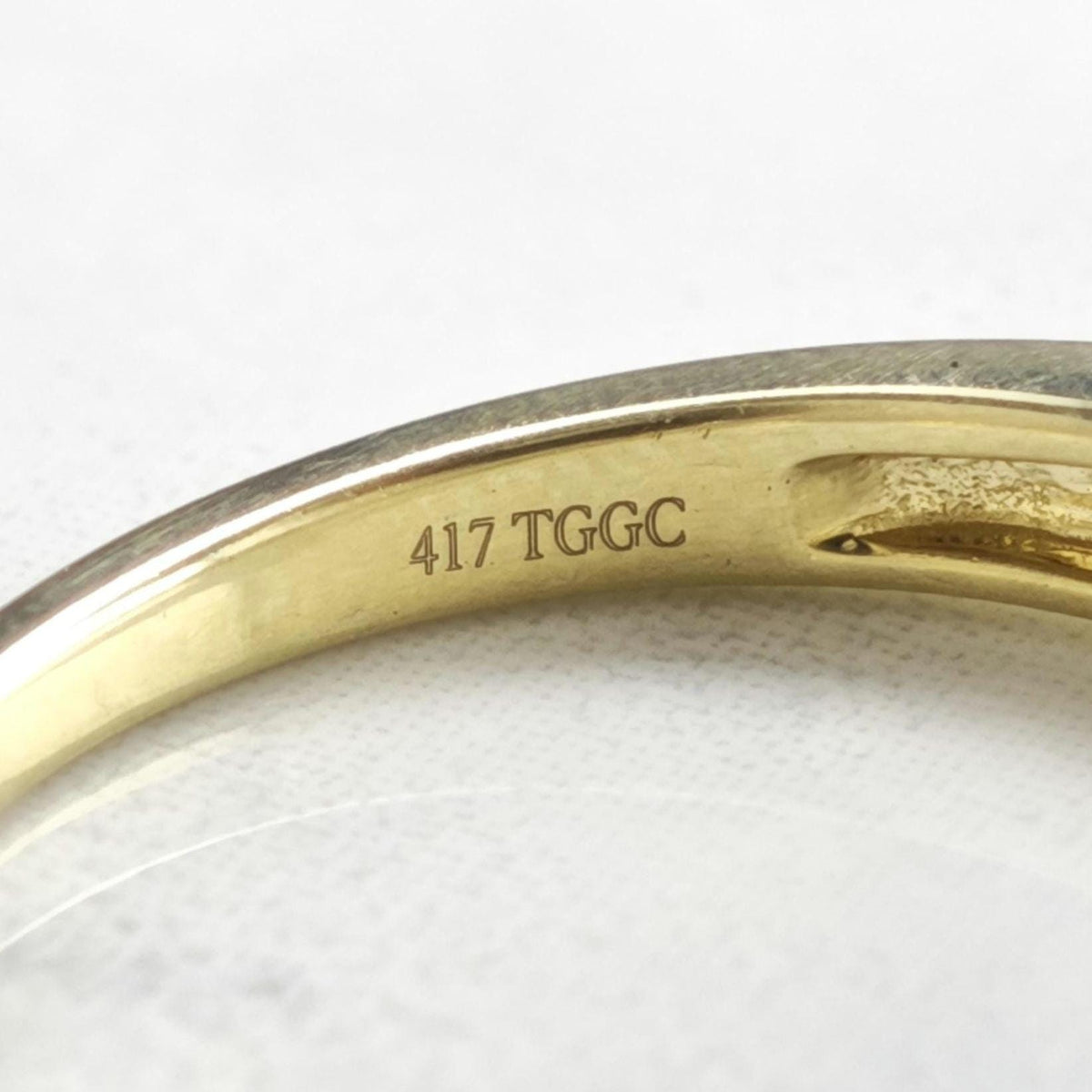 Invisible Set Diamonds 10K Yellow Gold Ring Sz 8 R6779
