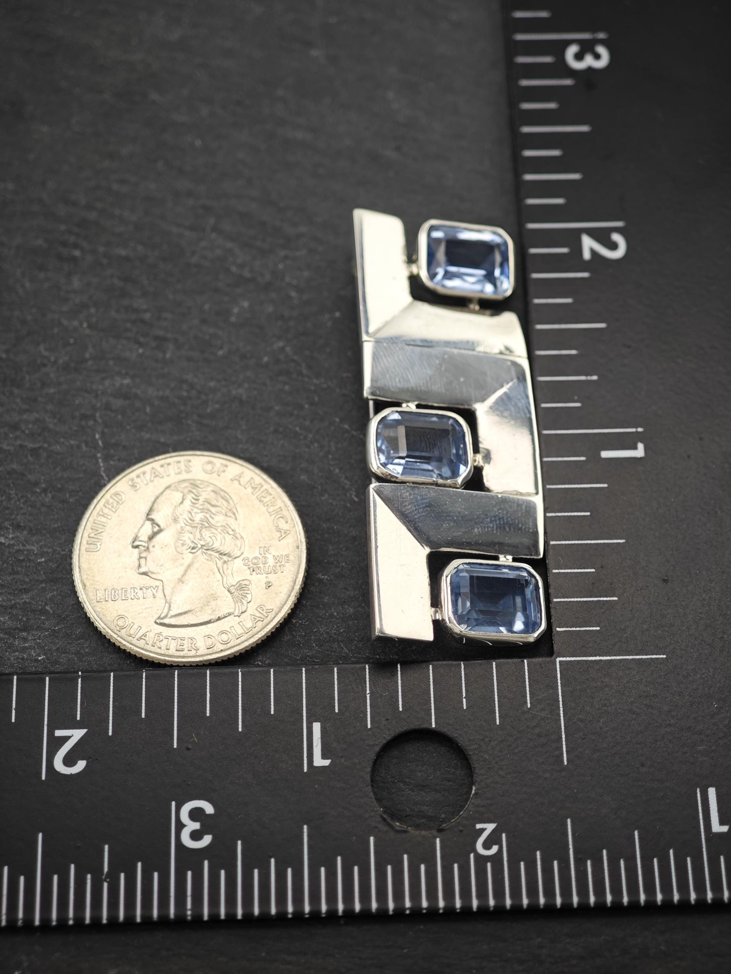 Vintage Antonio Pineda Taxco Bracelet, Brooch Set Sterling Silver