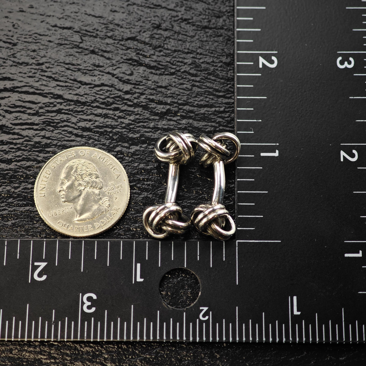 Vintage Jondell Twisted Knot Sterling Silver Cufflinks MISC0428