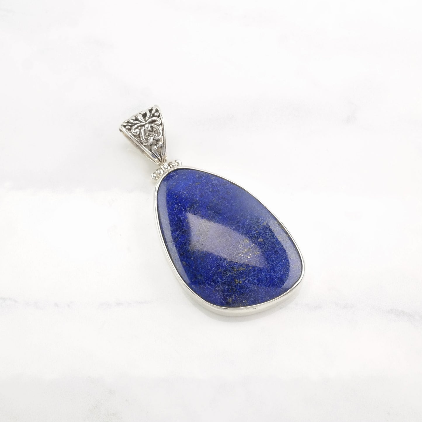 Vintage Lapis Lazuli Sterling Silver Pendant