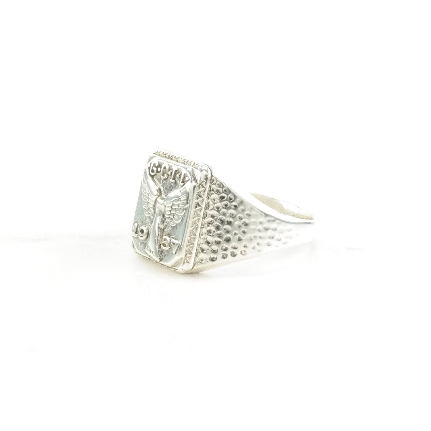 Vintage 1937 Silver Ring Sterling Size 8 1/2