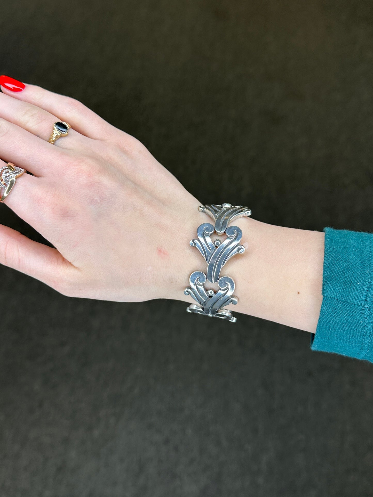 Taxco Sterling Silver Bracelet Modernist