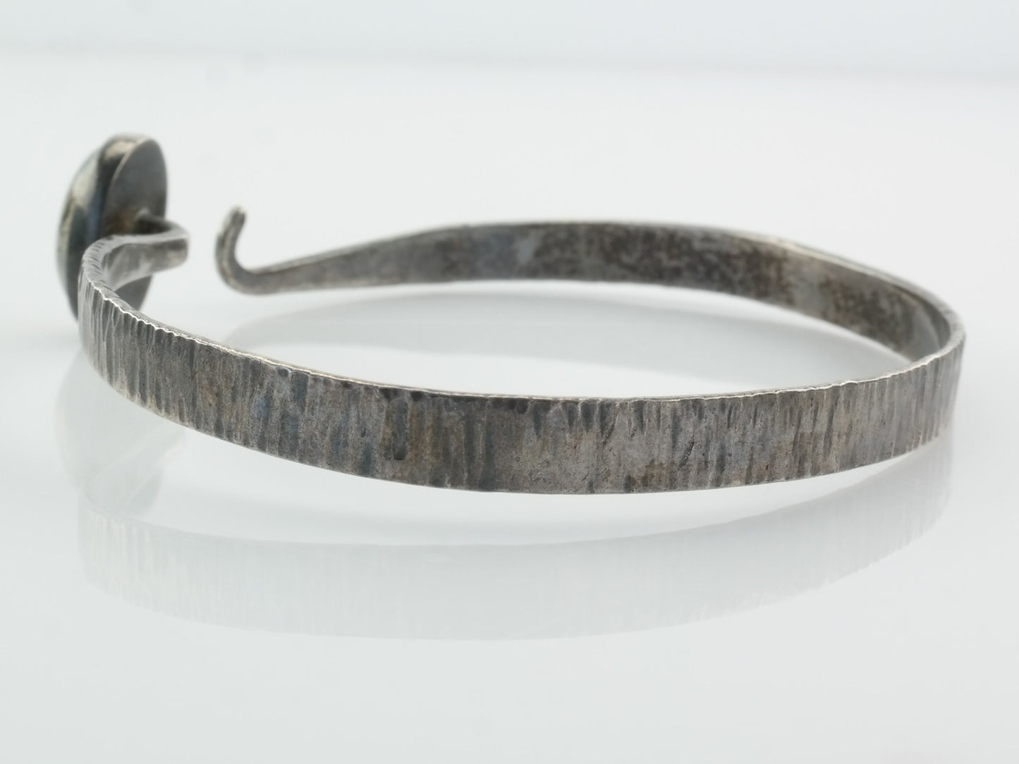 Sterling Silver Cuff Bracelet Moss Agate