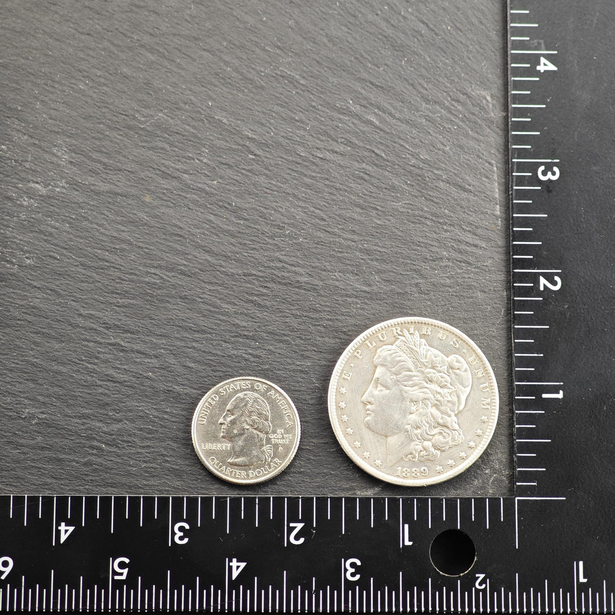 Vintage Sterling Silver Morgan Dollar Coin 1889 MISC0413