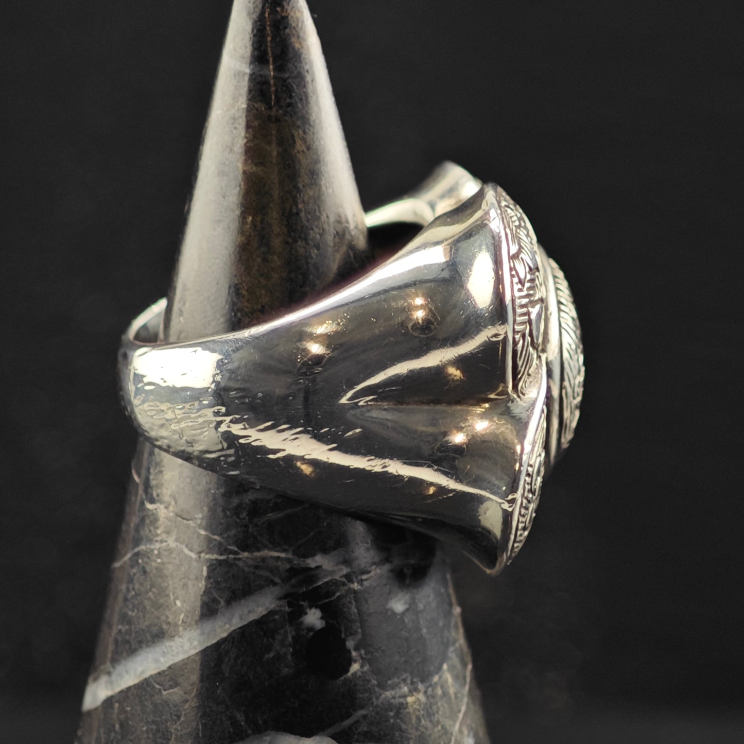 Stephen Dweck Floral Ring Sterling Silver Sz 6 1/2 R6397