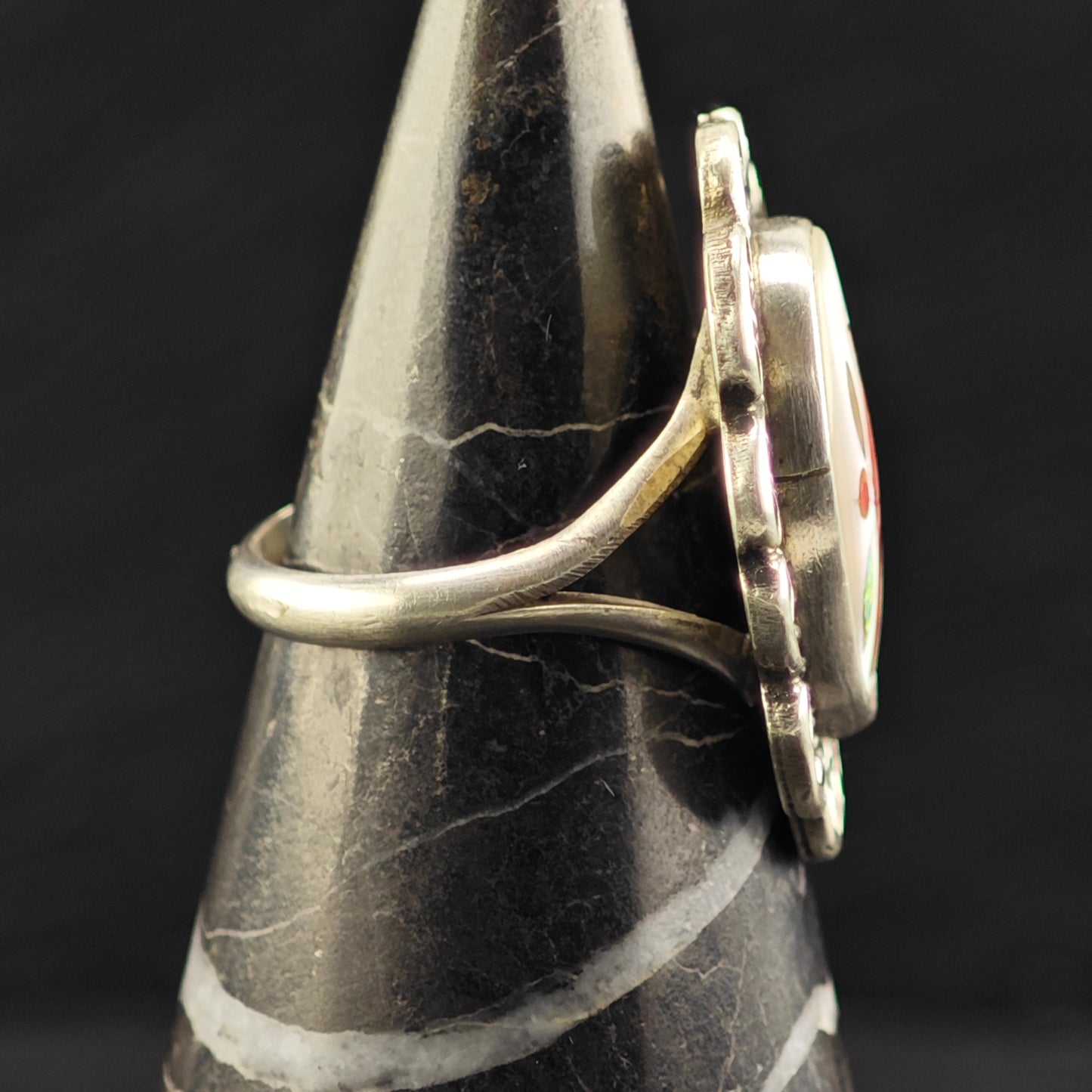 Native American Cardinal Ring Sterling Silver Sz 6 1/2 R6467
