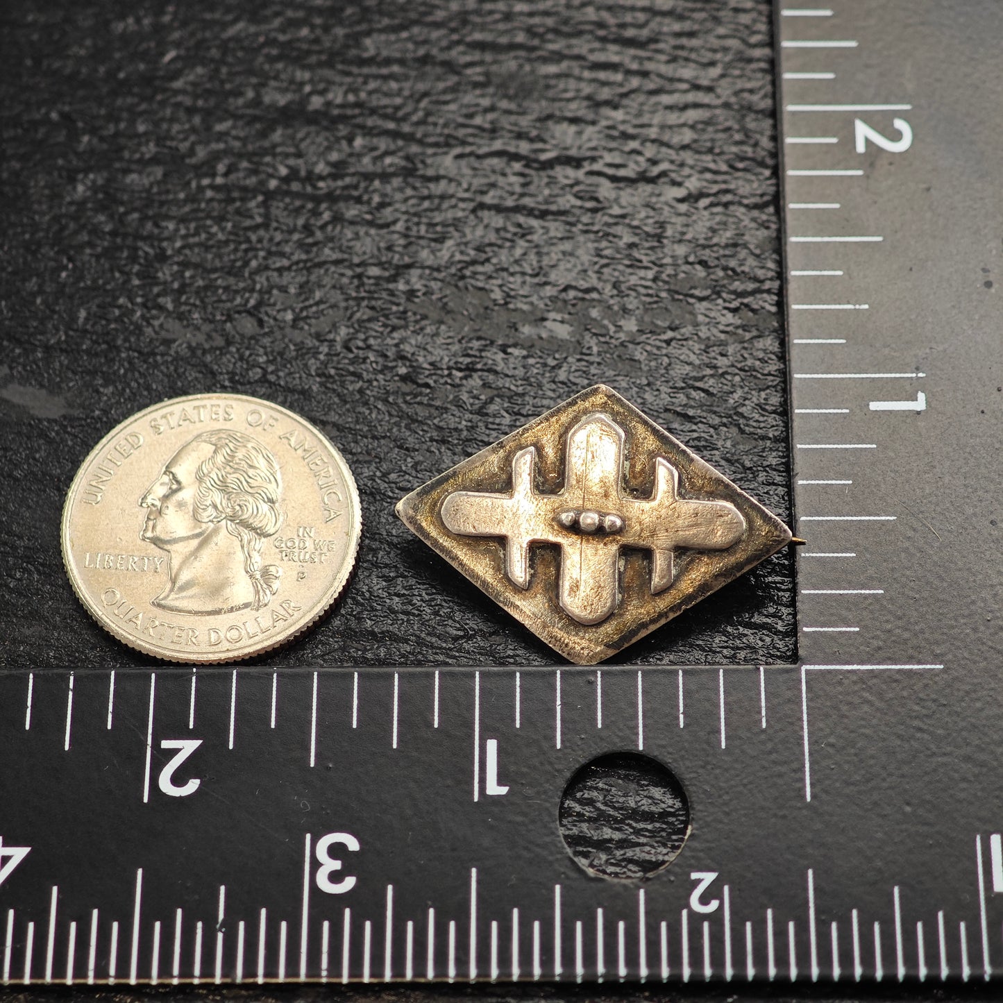 Antique Sterling Silver Brooch B2222