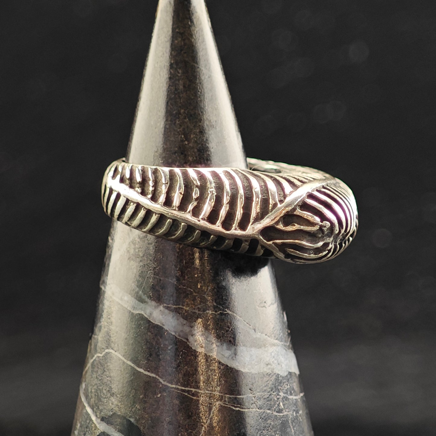 Dian Malouf Brutalist Sterling Silver Ring Sz 6 1/2 R6521