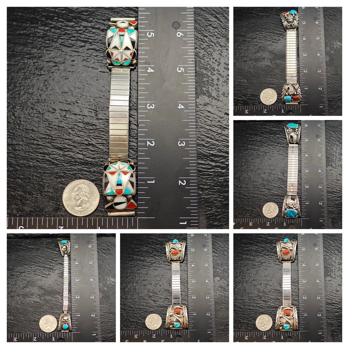 Choice of Native American, Sterling Silver Watch Extenders MISC0369