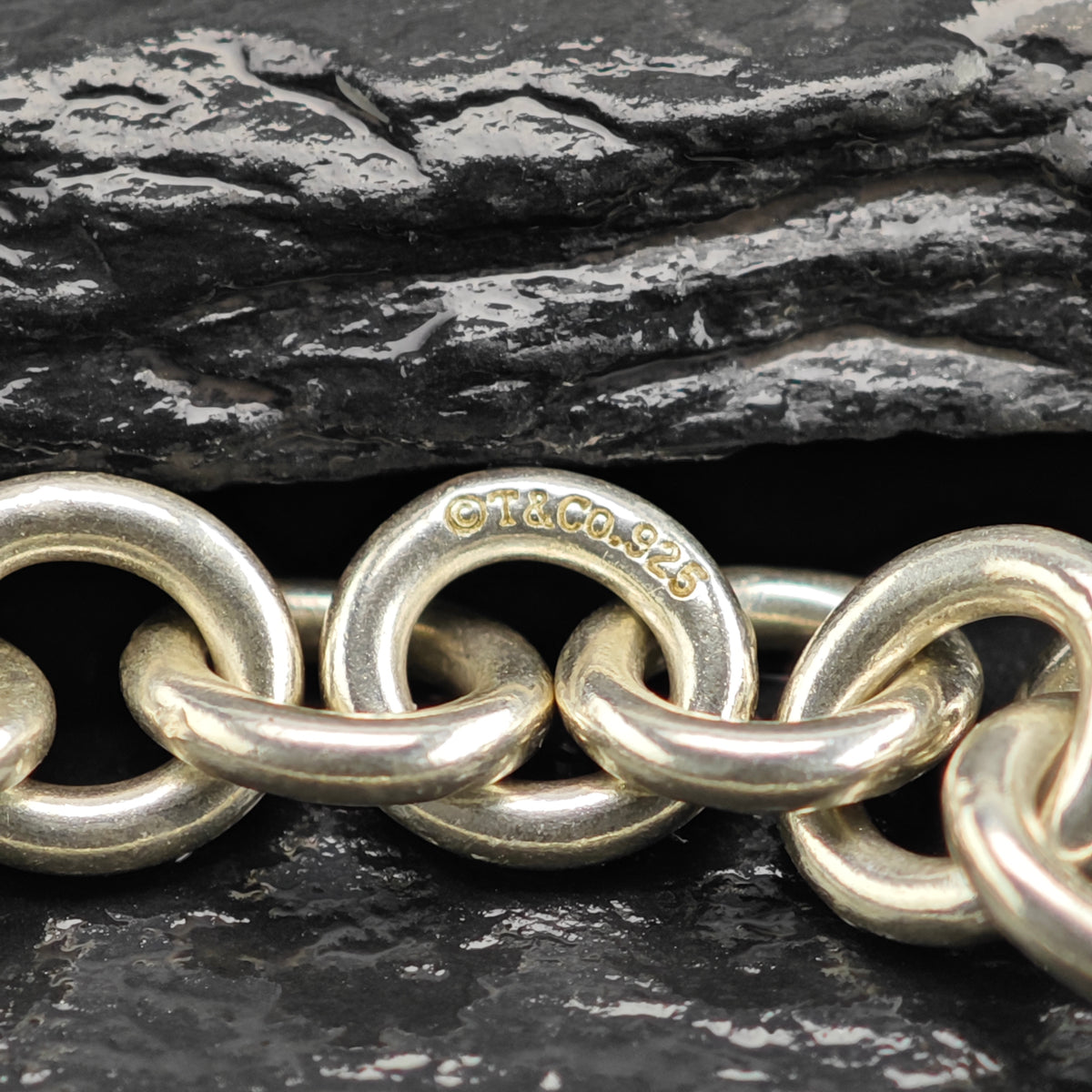 Vintage Tiffany & Co. 1837 Padlock Pendant Curb Chain Sterling Silver Necklace N2795