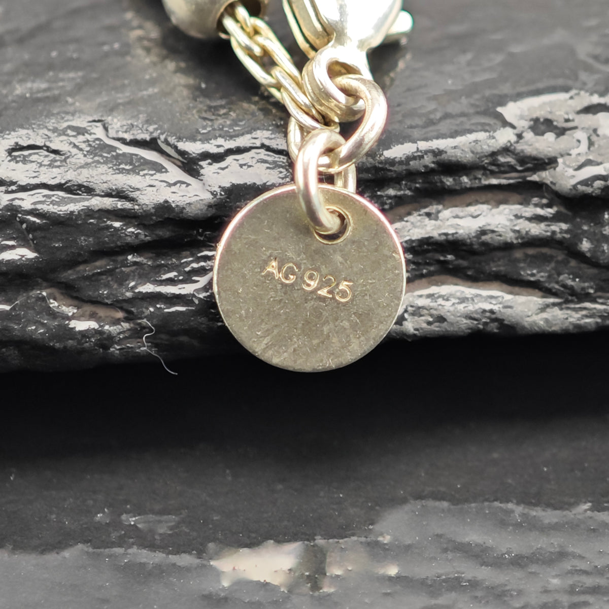 Vintage Tiffany & Co. Enamel Heart Charm Bead Sterling Silver Bracelet Sz 6 1/4" BR3157