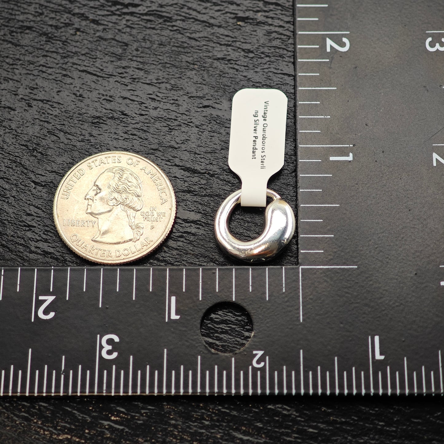Vintage Ouroboros Sterling Silver Pendant P2935