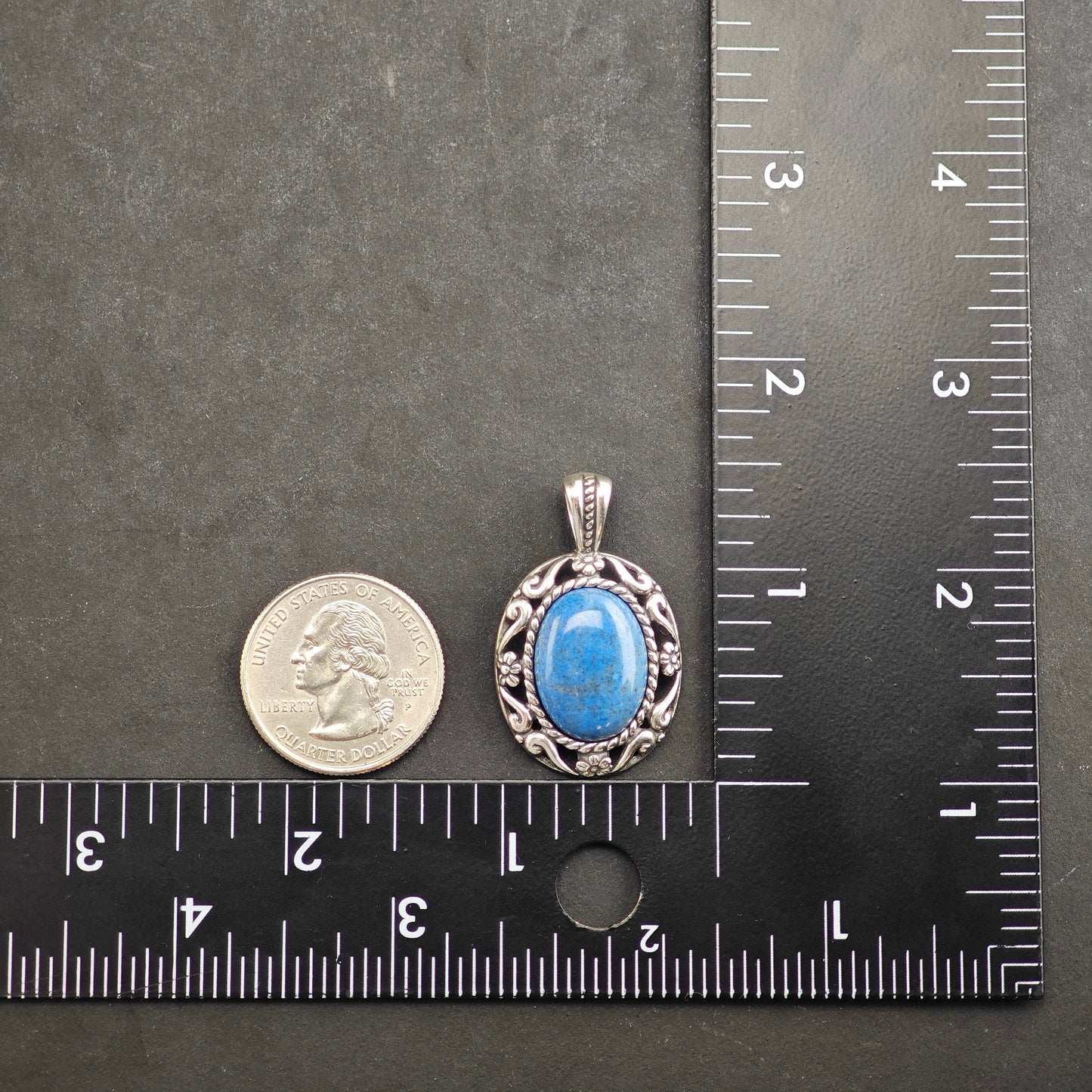 SW Relios Lapis Pendant Sterling Silver
