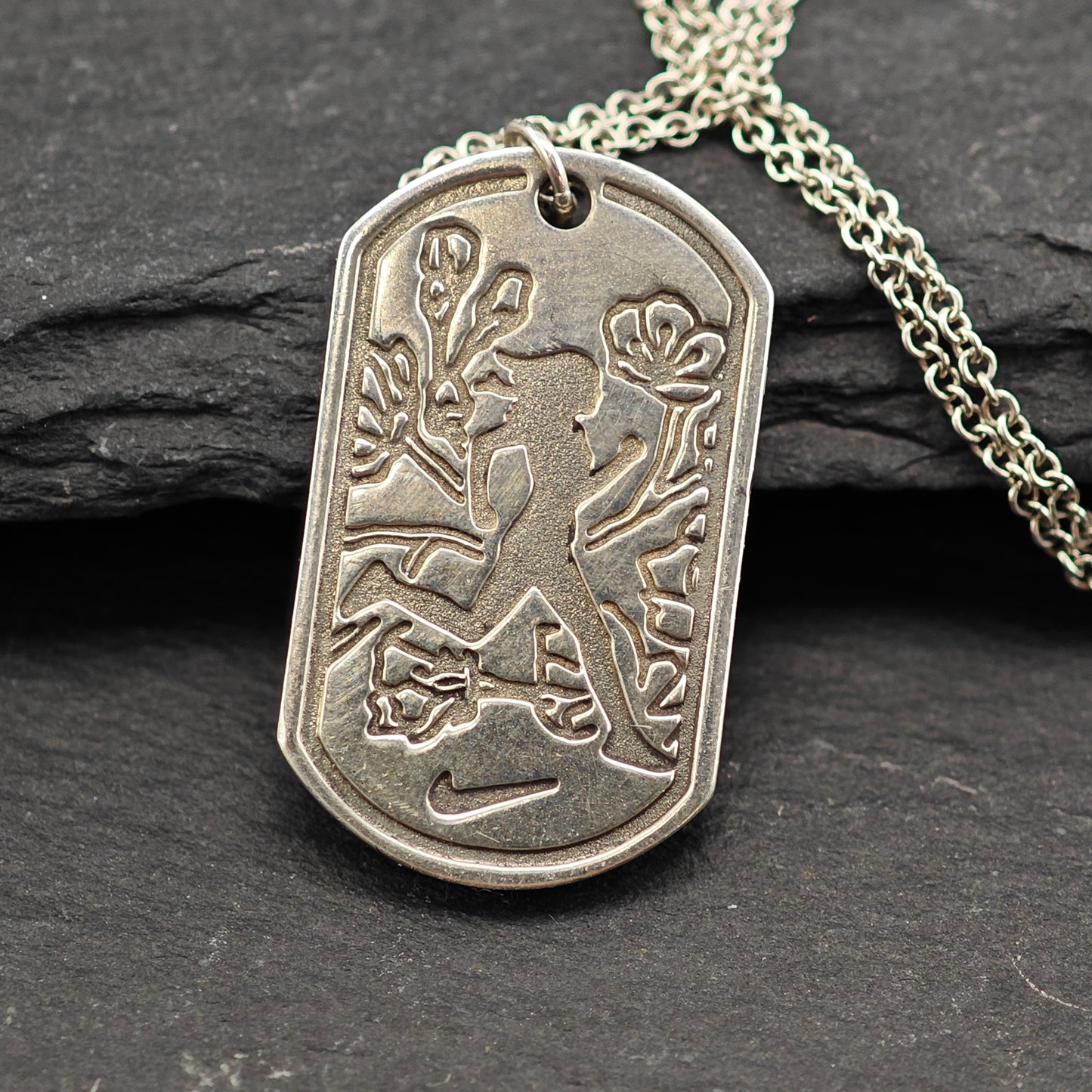 Vintage Tiffany & Co. Sterling Silver NWM Half, Wahington DC, 2013 Nike Necklace N2220