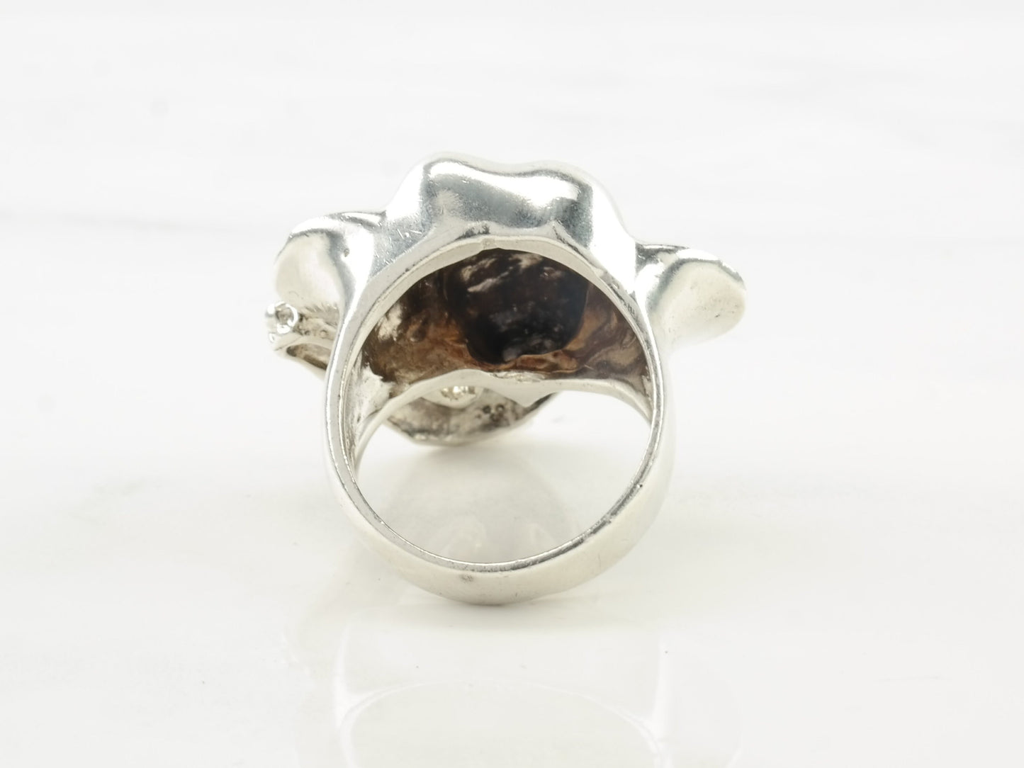 Vintage Medici Silver Ring Elephant Sterling Size 6 1/2