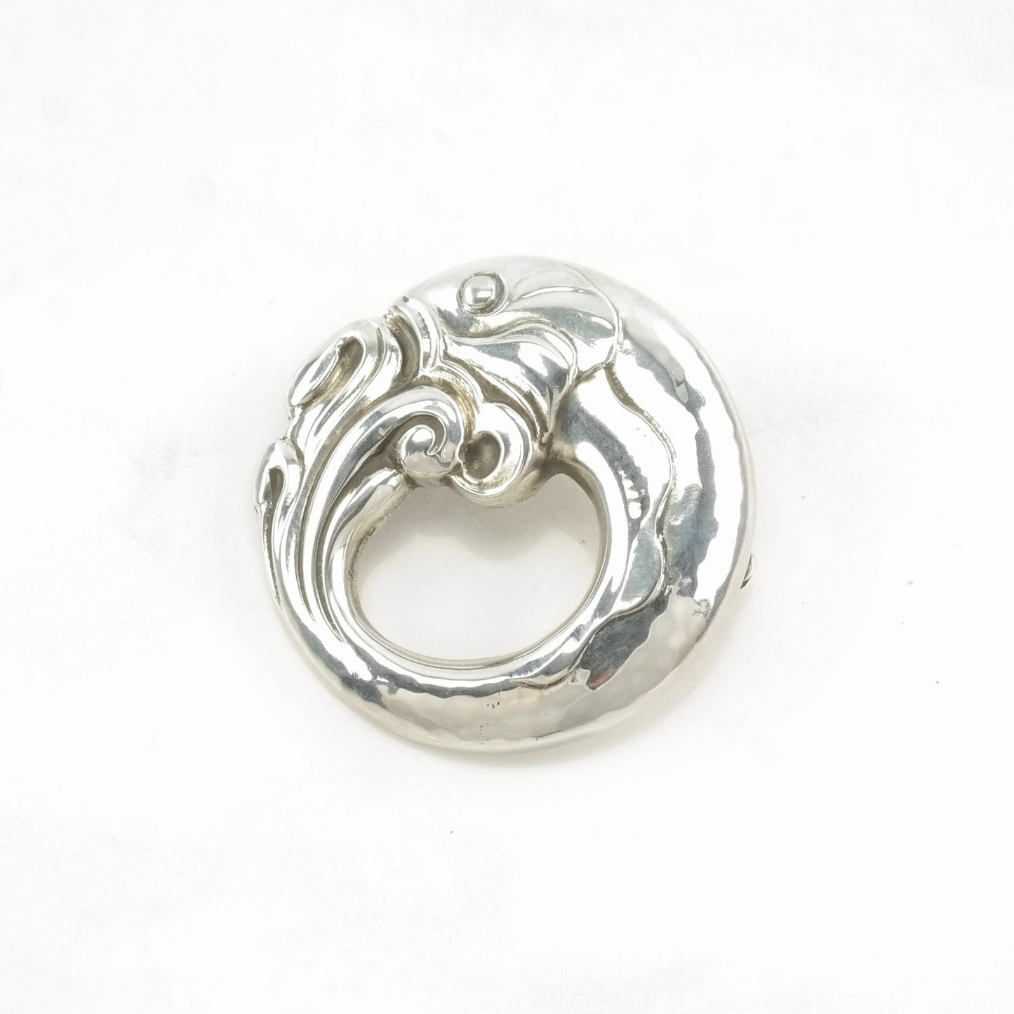 Georg Jensen Silver Brooch | Vintage Scandinavian Modern Jewelry | Fish Design | Sterling Silver Pin