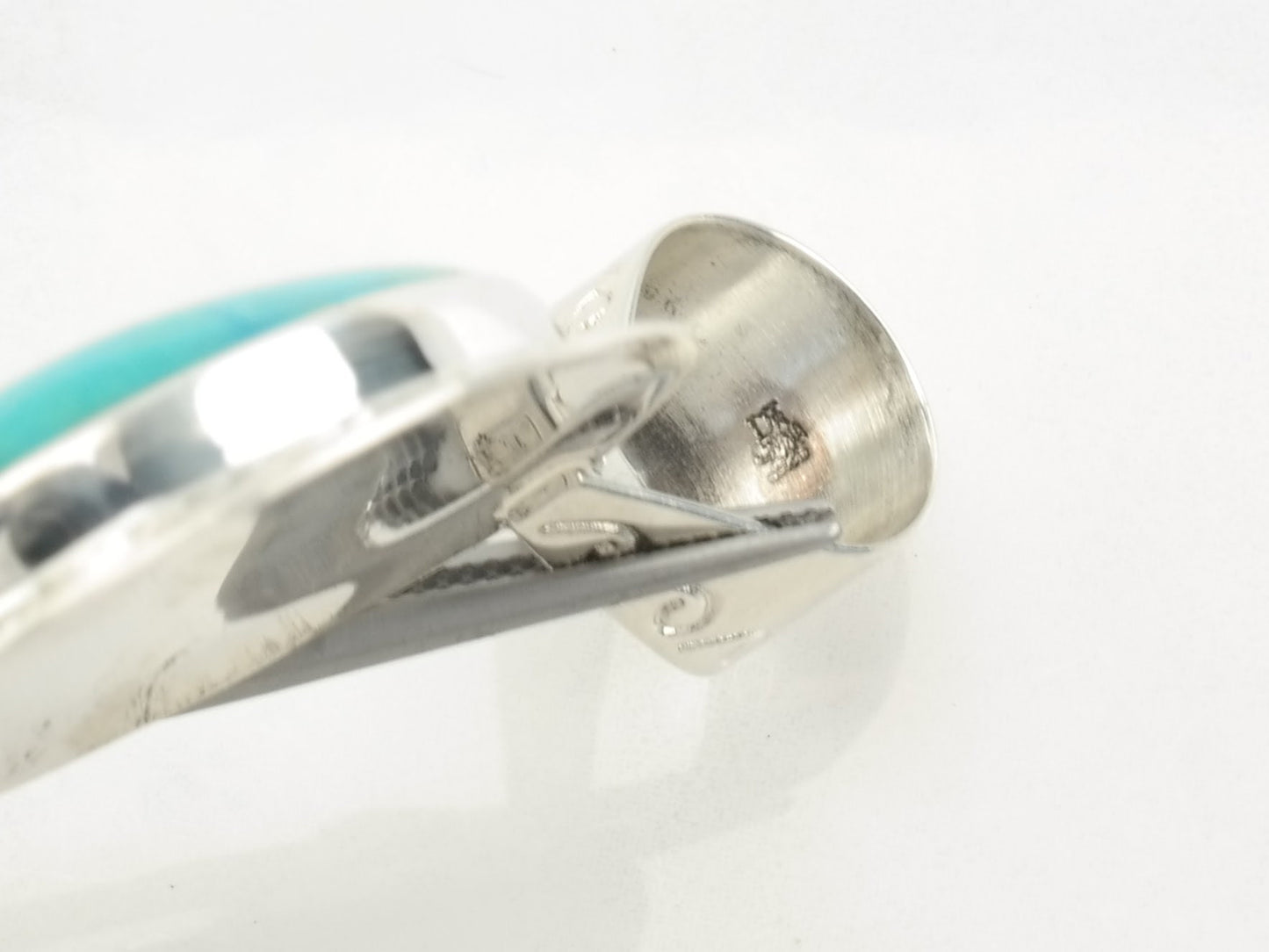 Vintage DTR Turquoise Sterling Silver Pendant