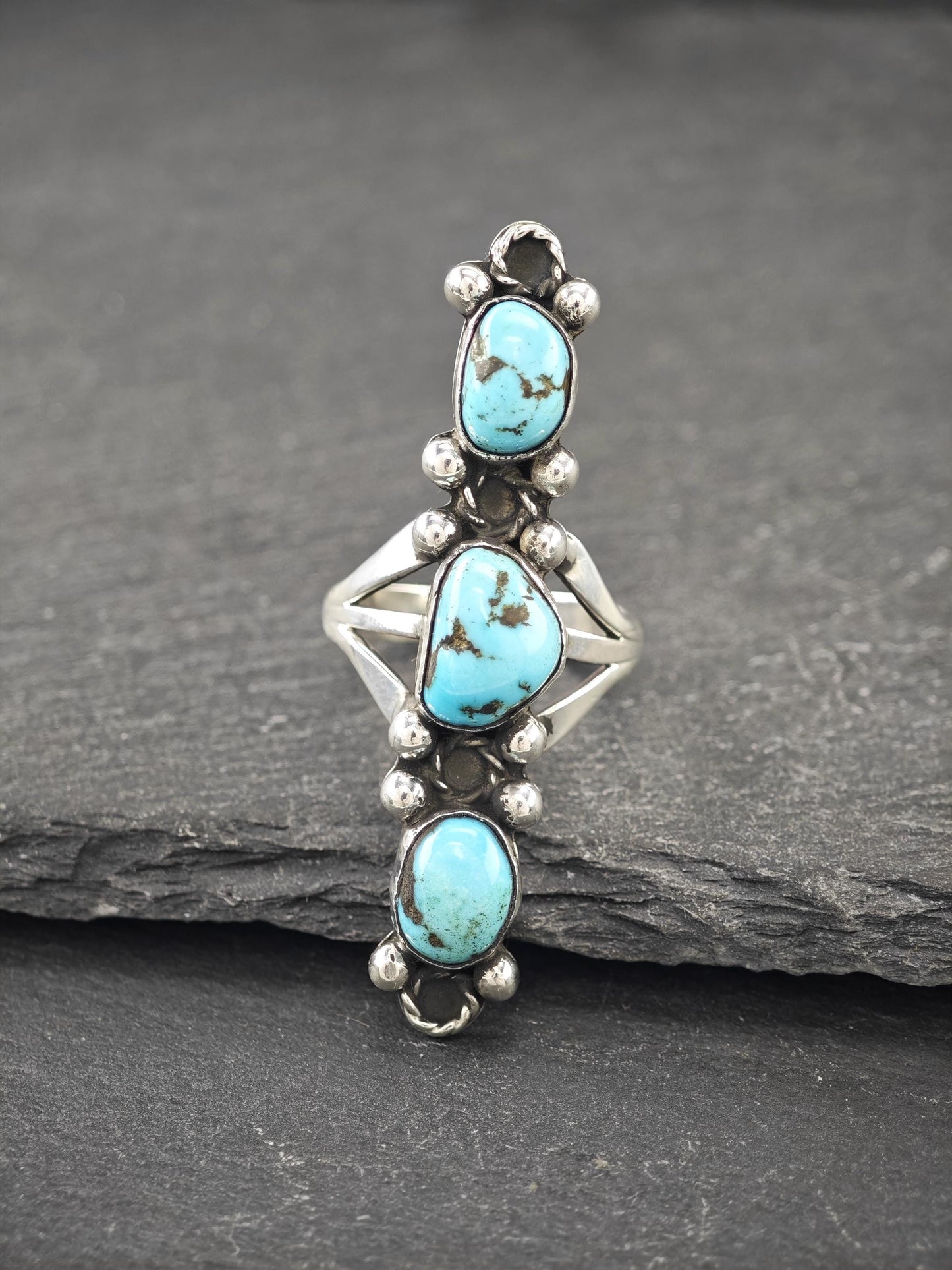 Native American Turquoise Ring Sterling Silver