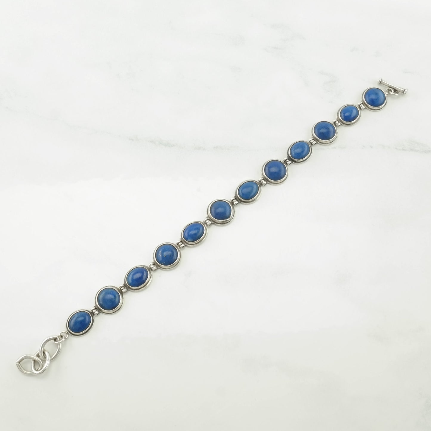 Choice of Carolyn Pollack Sterling Silver Link Bracelet Lapis Lazuli, Multi Stone