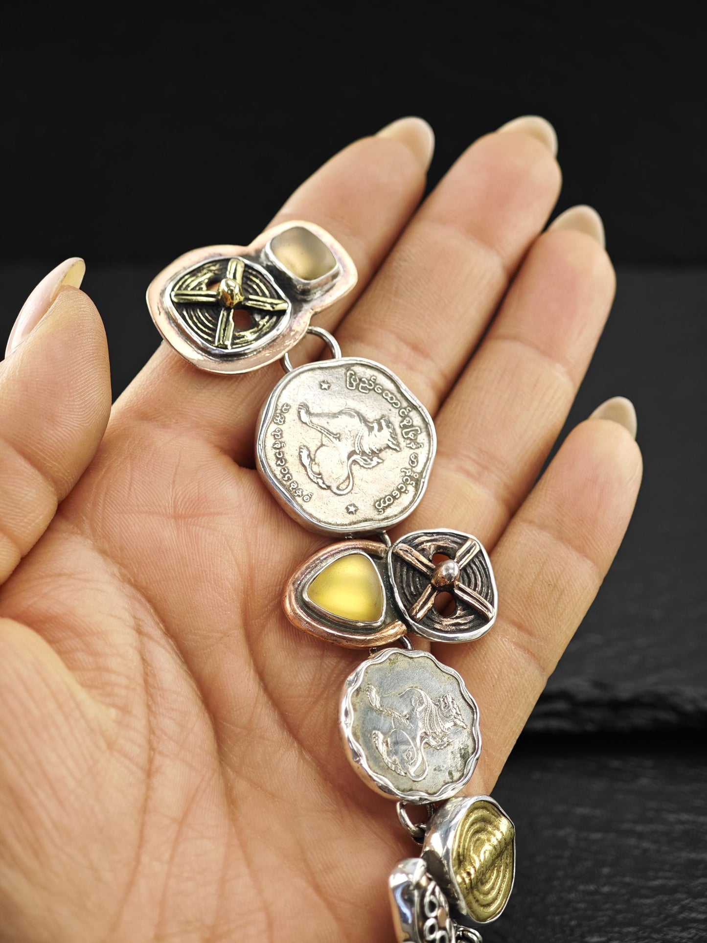 AKR Zodiac, Mix Metal Sterling Silver Bracelet