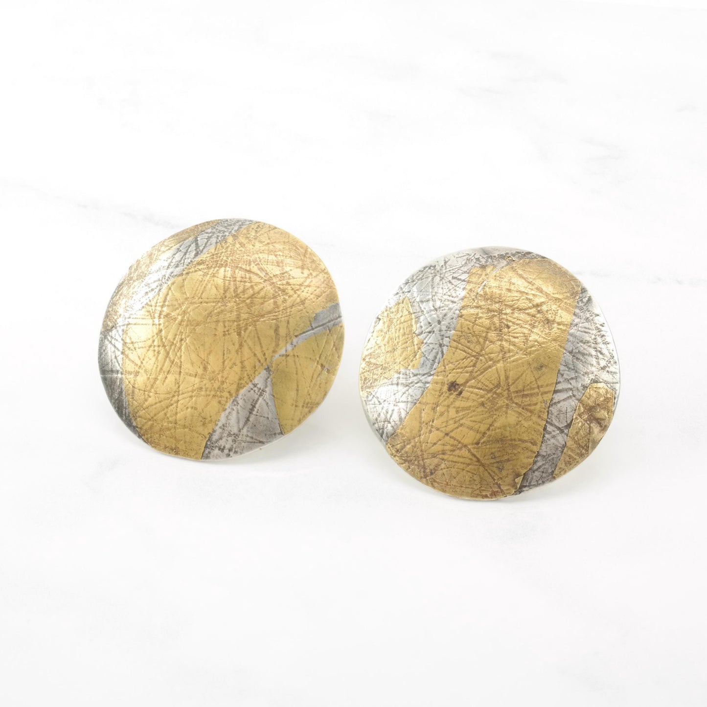 Vintage Studio Sterling Silver Clip On Earrings