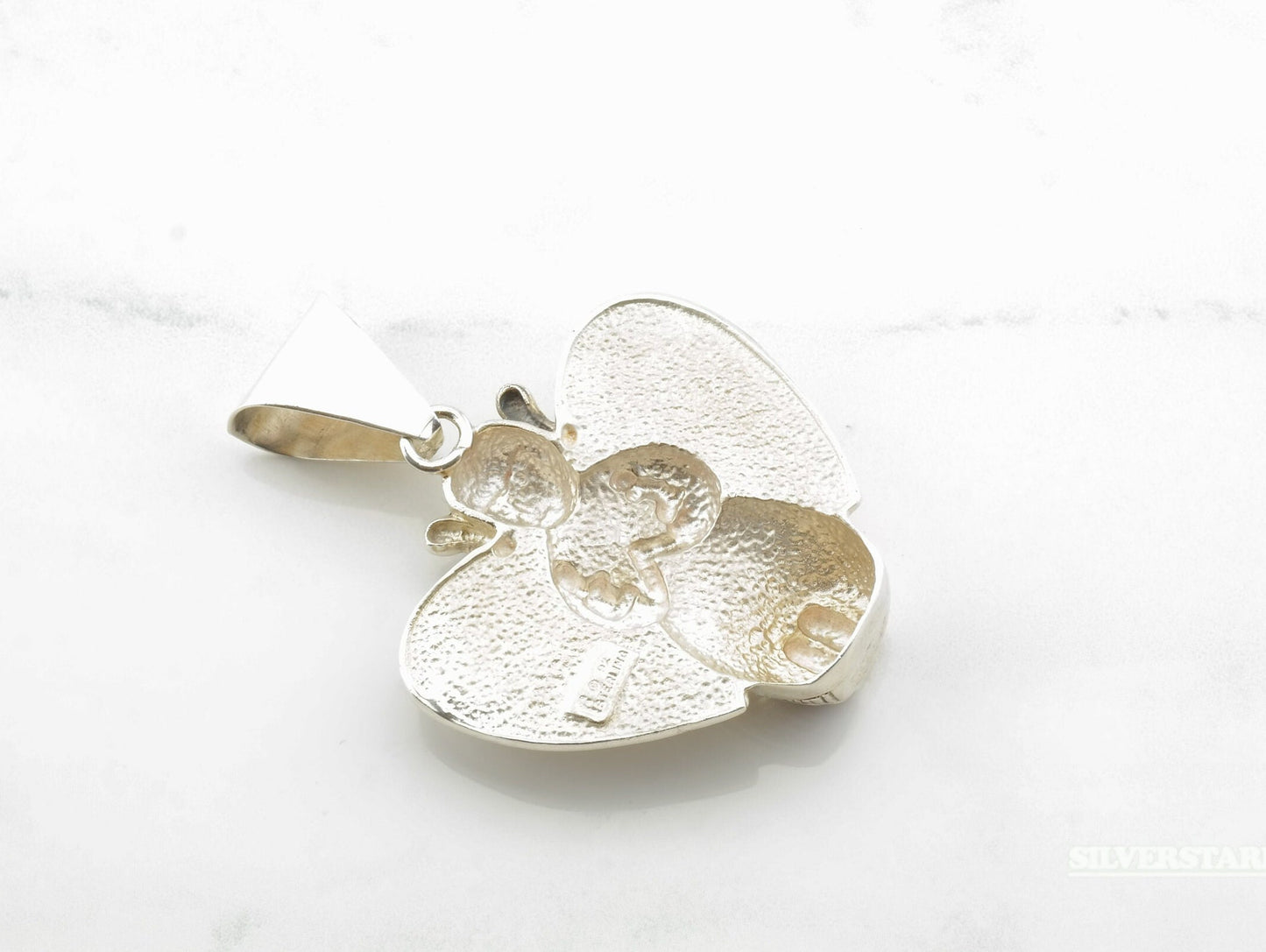Fertility Heart Symbol Sterling Silver Pendant P1677