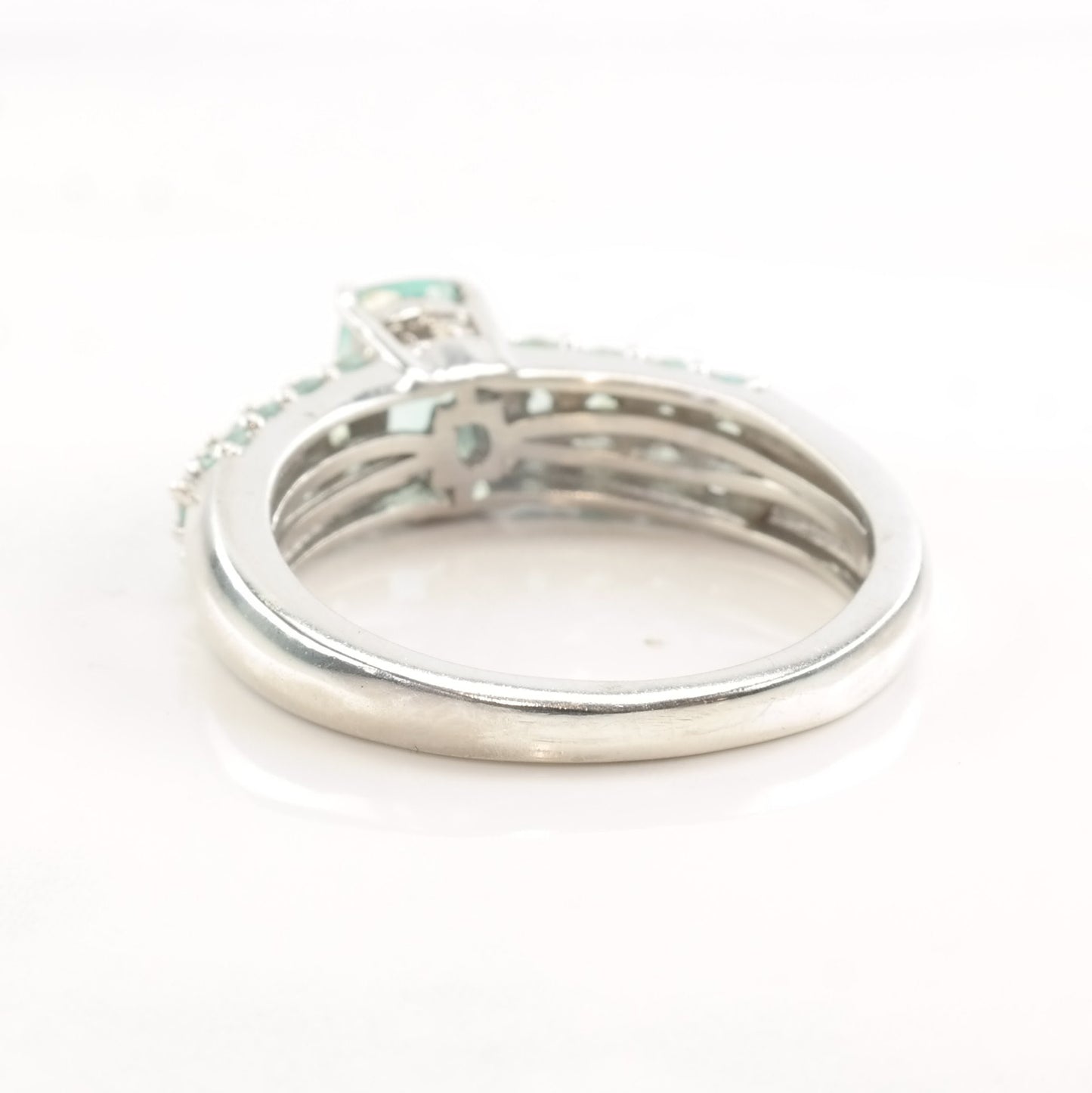 Vintage STS Silver Ring CZ Size 7