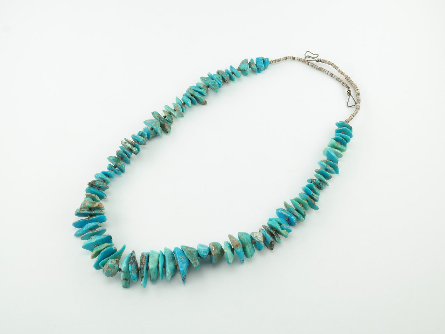 Turquoise Necklace | Graduated Turquoise Heishi | Southwestern Jewelry | 1970s