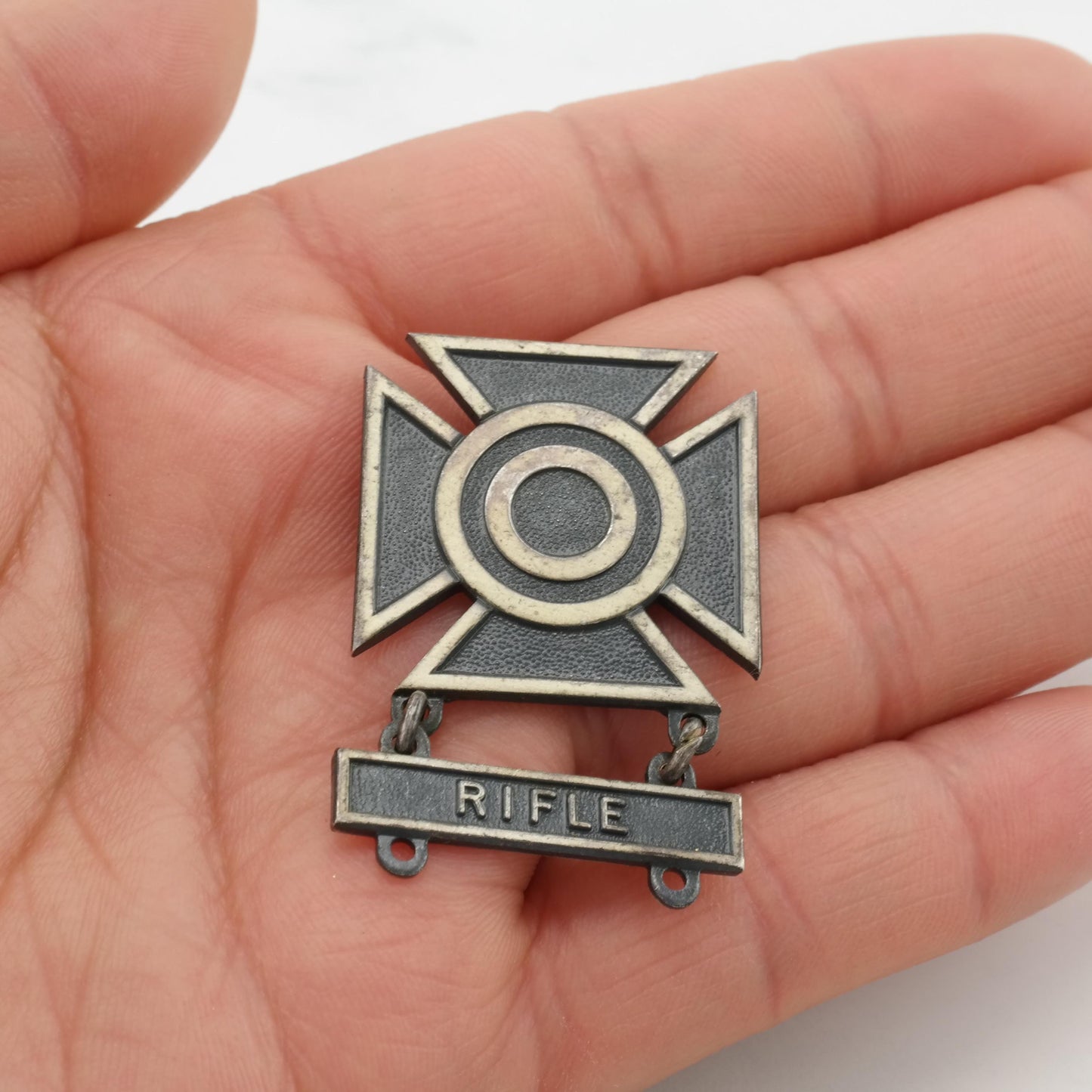 Choice WWII Sterling Silver Link Trainer Instr. Rifle Vintage Medals B1975