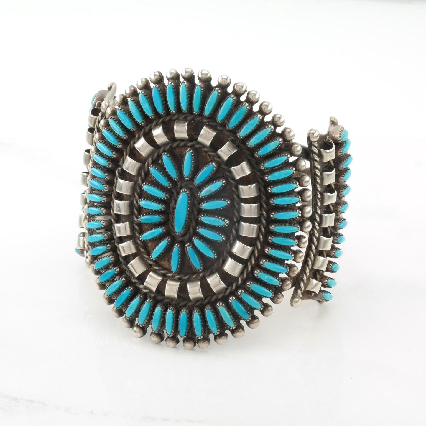 Vintage Native American Sterling Silver Cuff Bracelet