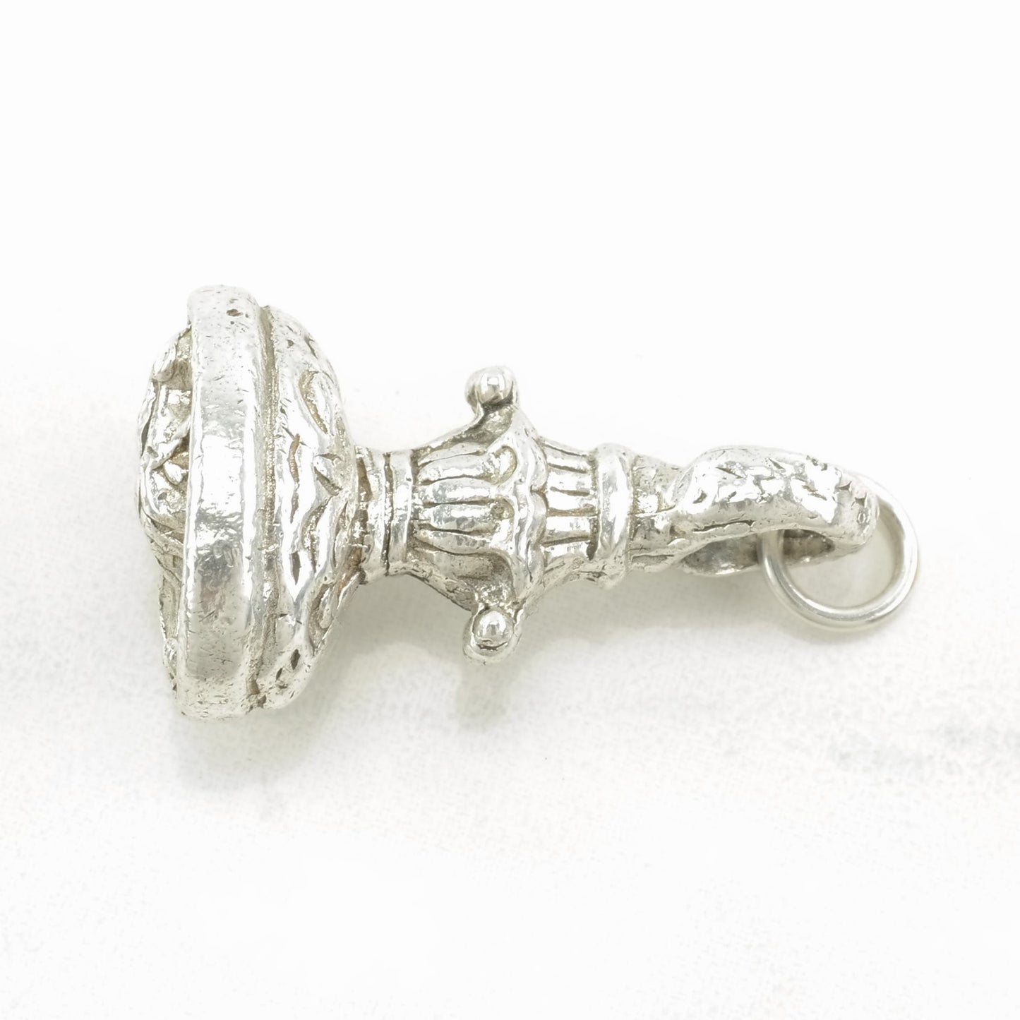 Vintage Victorian Style Wax Seal Sterling Silver Pendant