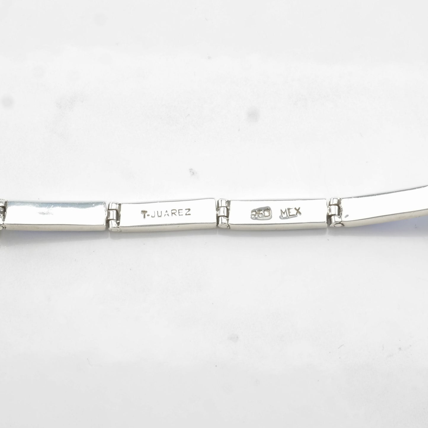 Lab Opal Inlay Bracelet Sterling Silver Blue