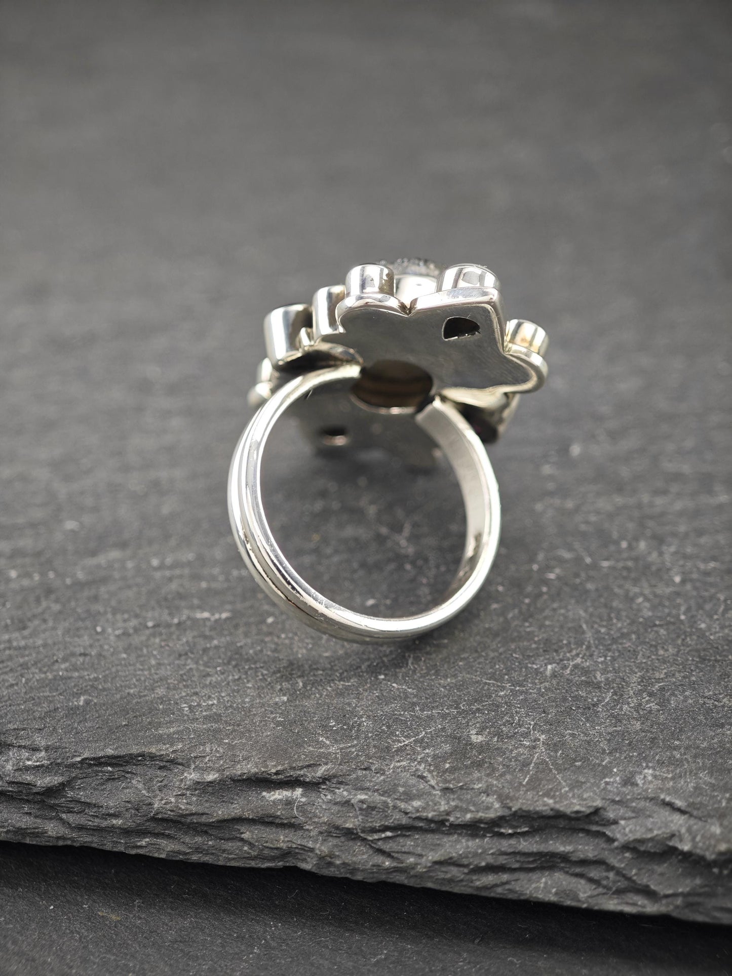 Vintage Nicky Butler Druzy Ring Sterling Silver