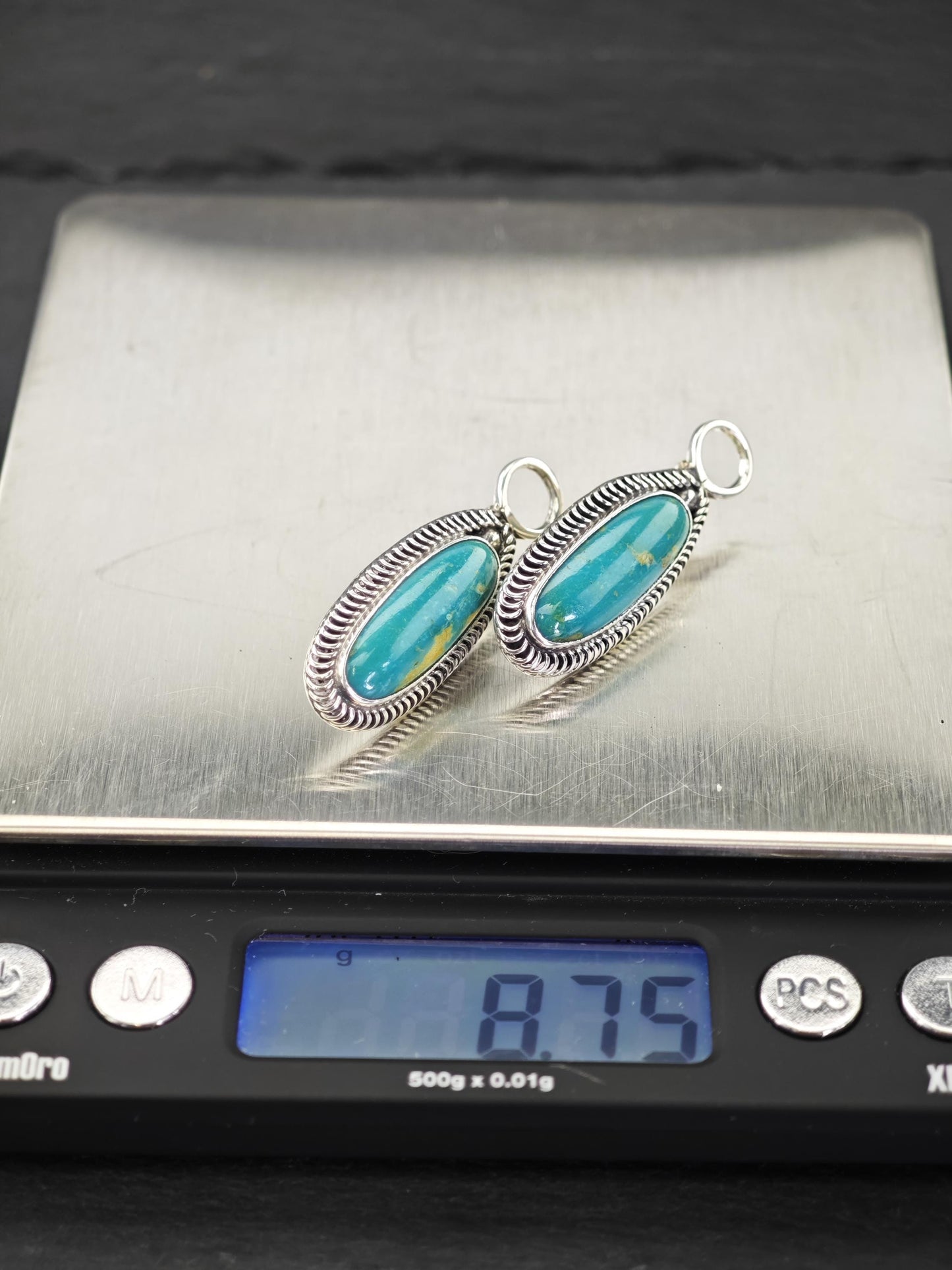 Vintage Modernist Sterling Silver Stud Earrings