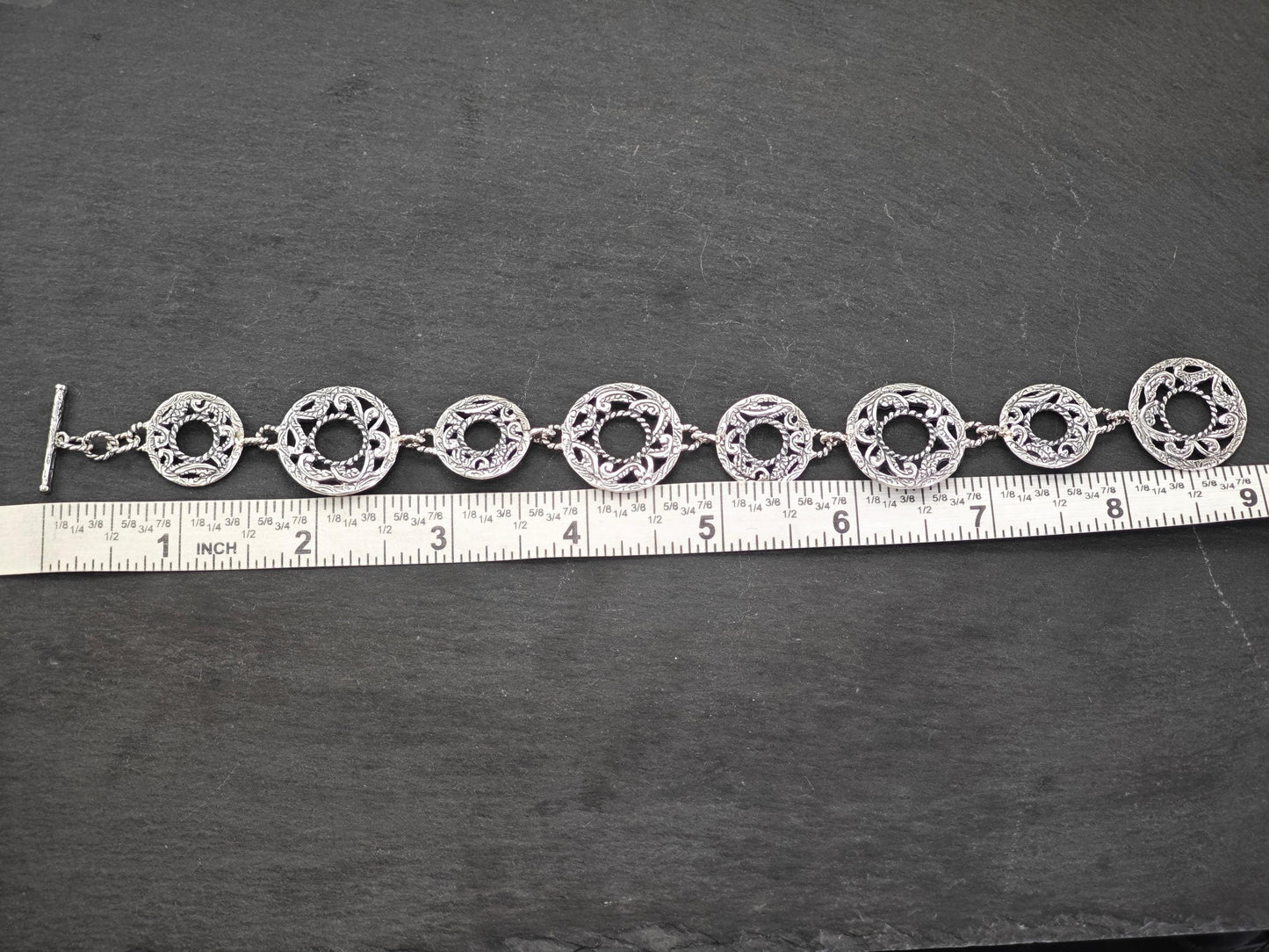 Vintage Carolyn Pollack Rodeo Romance Toggle Bracelet