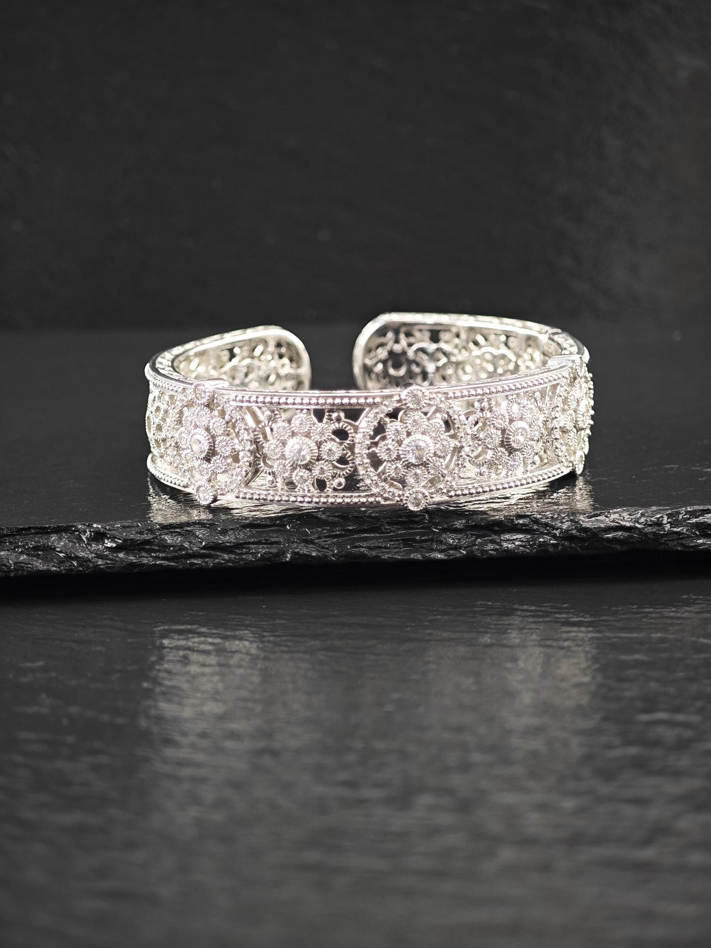 Judith Ripka, DQCZ Bracelet Sterling Silver