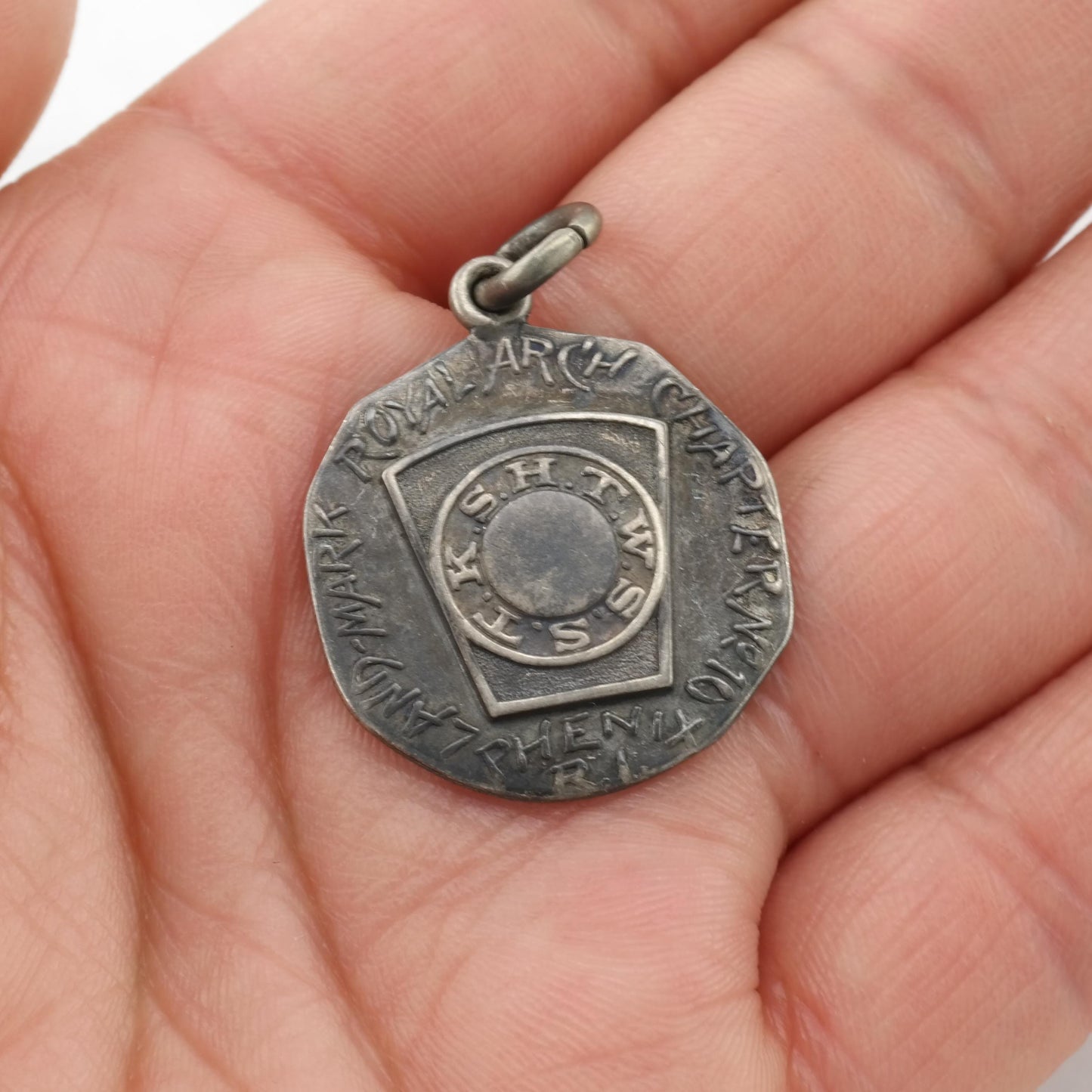 Vintage Masonic Royal Arch Sterling Silver Pendant